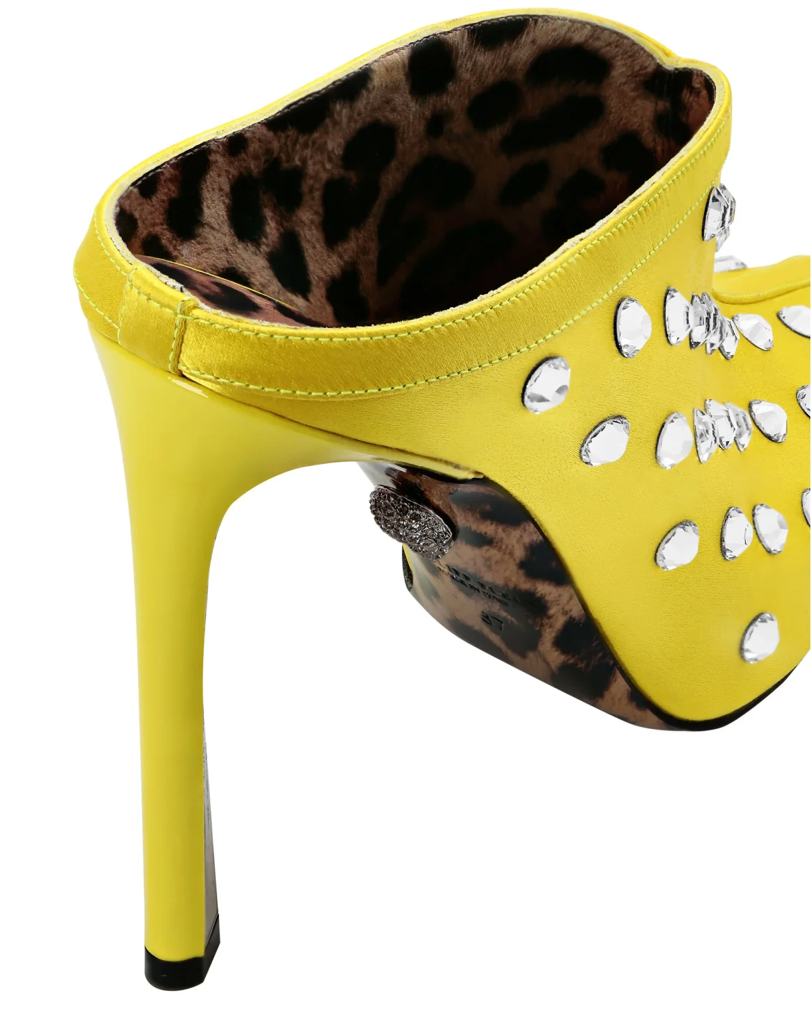 mules Hi-Heels Crystal, цвет: Желтый