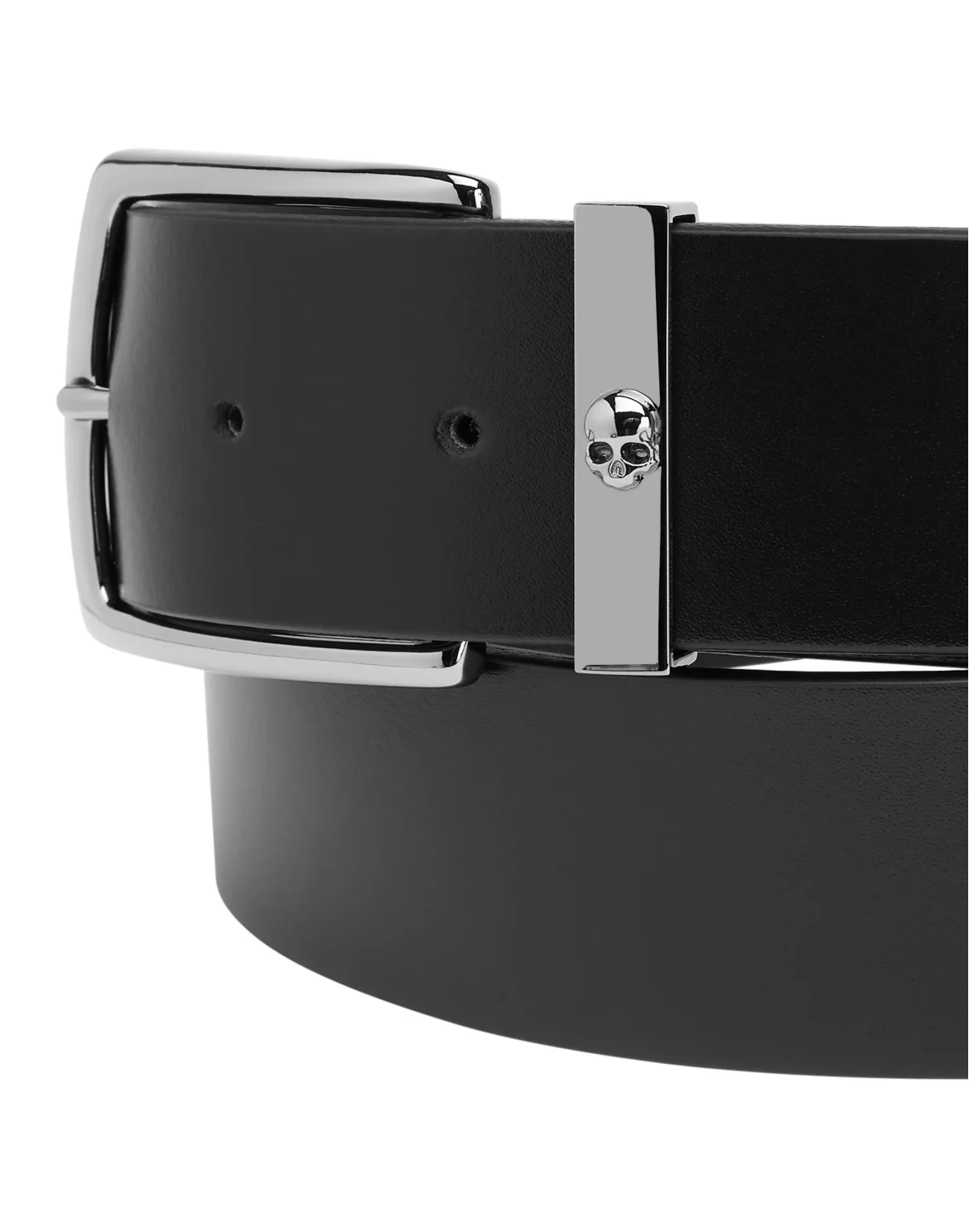 Leather Belt Skull, цвет: Черный