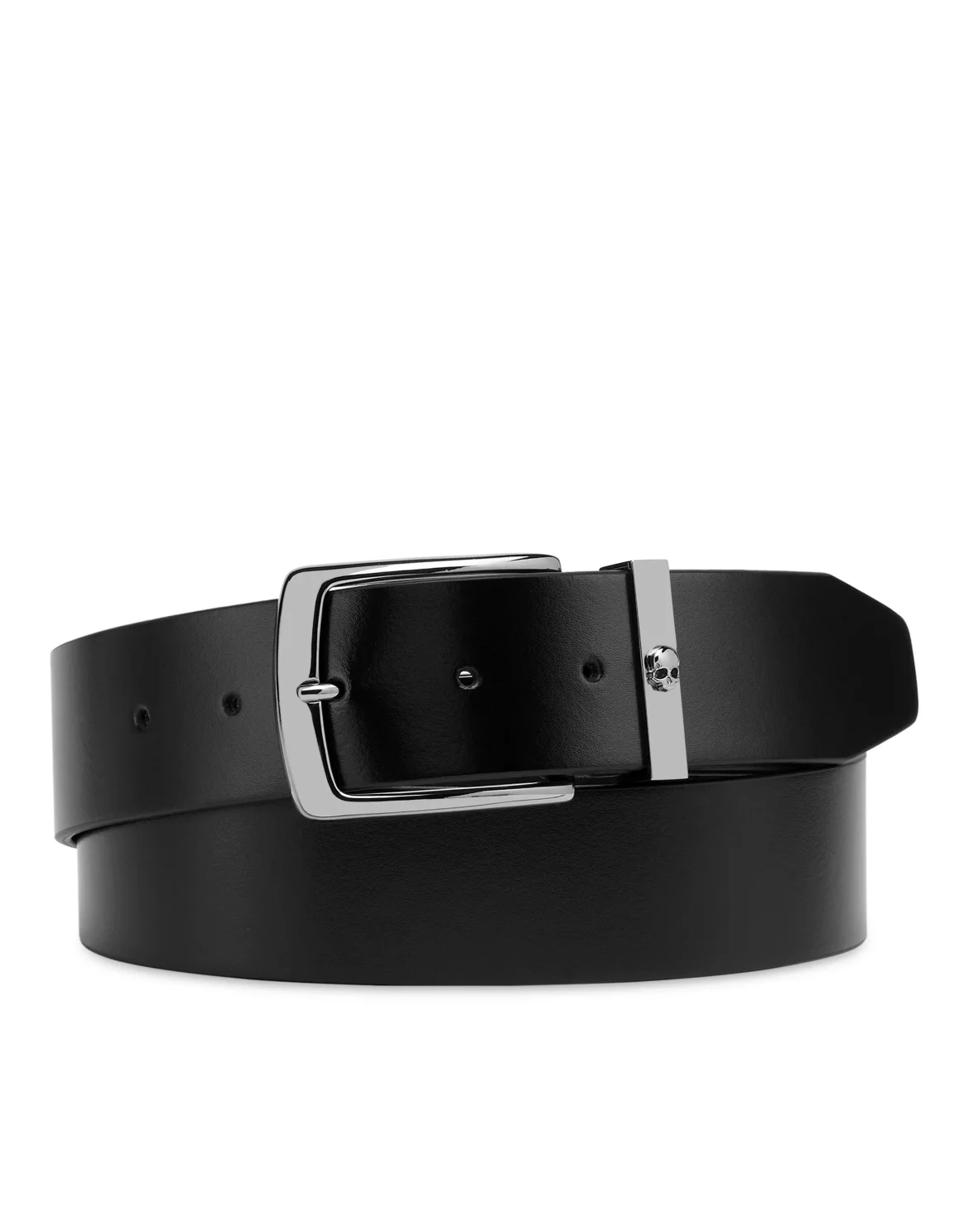 Leather Belt Skull, цвет: Черный