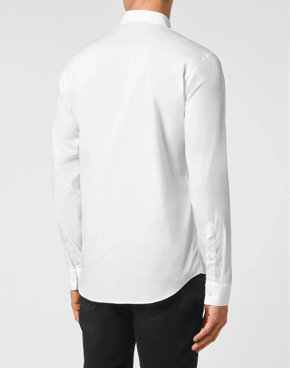 Shirt Sugar Daddy Cut LS Skull, цвет: Белый