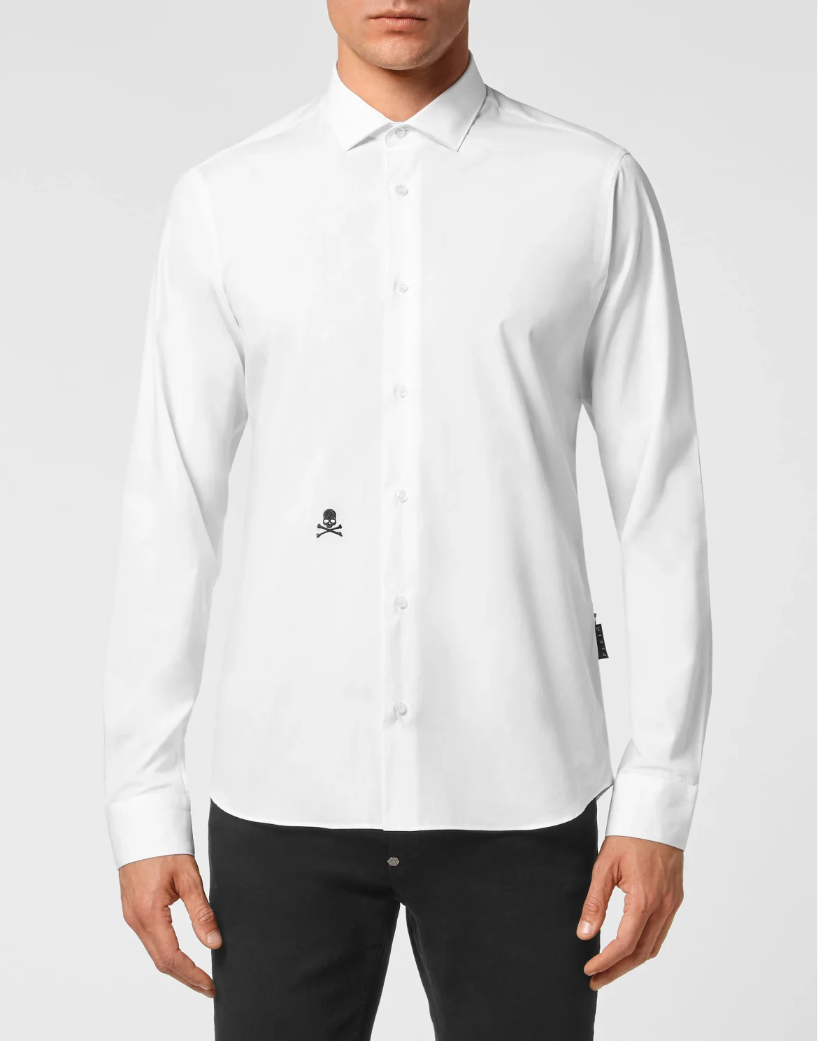 Shirt Sugar Daddy Cut LS Skull, цвет: Белый