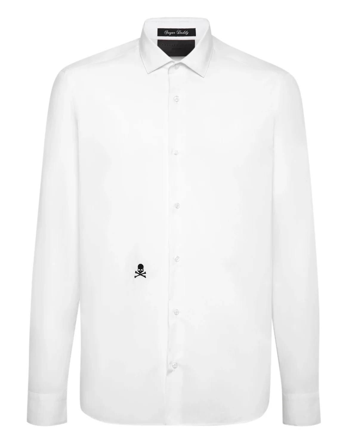 Shirt Sugar Daddy Cut LS Skull, цвет: Белый