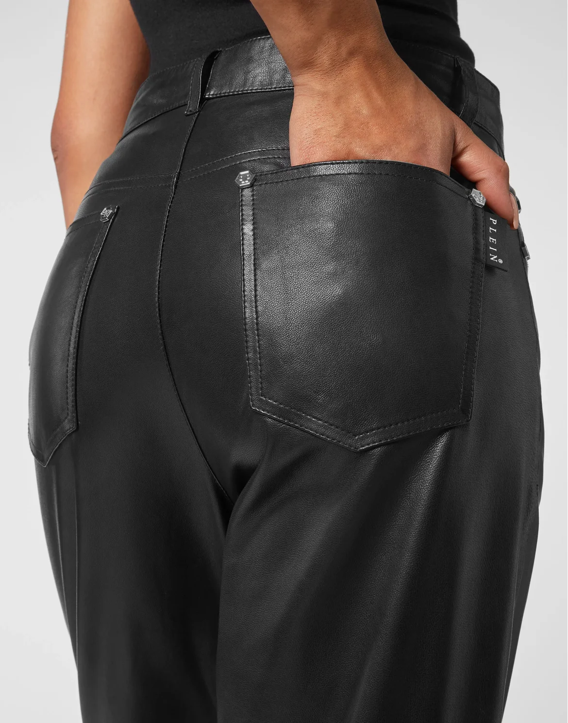 Leather Trousers Long, цвет: Черный