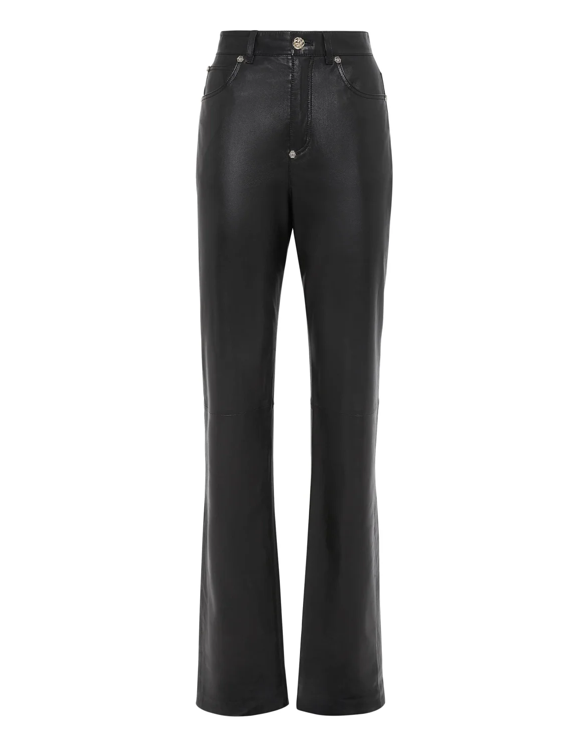 Leather Trousers Long, цвет: Черный