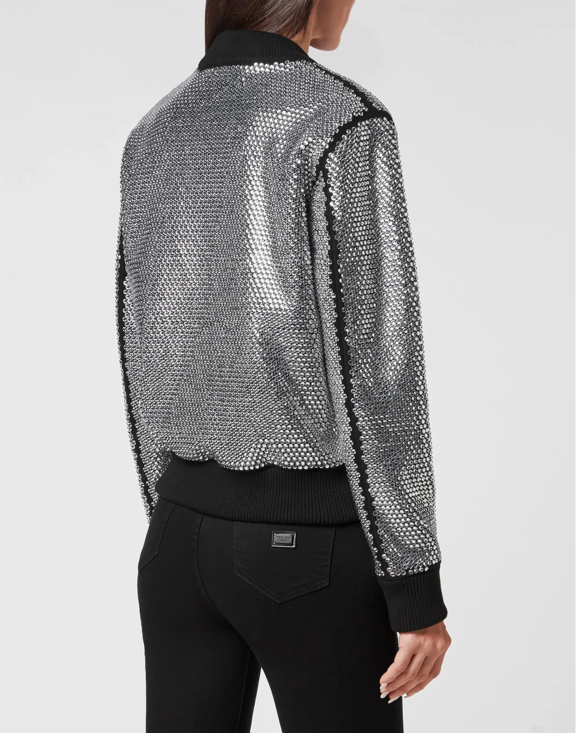 Bomber with Crystals, цвет: Черный
