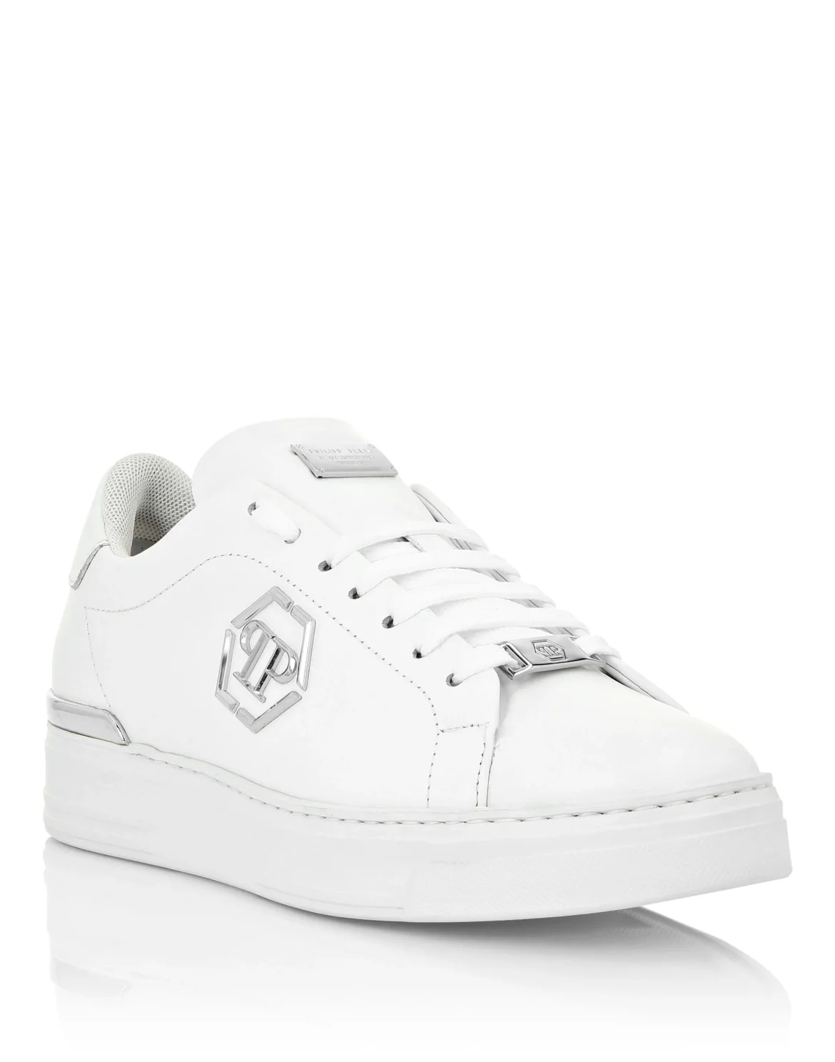 Leather Lo-Top Sneaker Hexagon, цвет: Белый