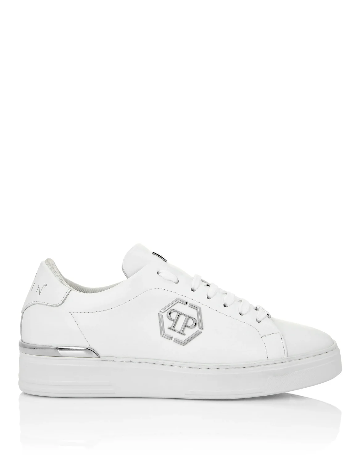 Leather Lo-Top Sneaker Hexagon, цвет: Белый