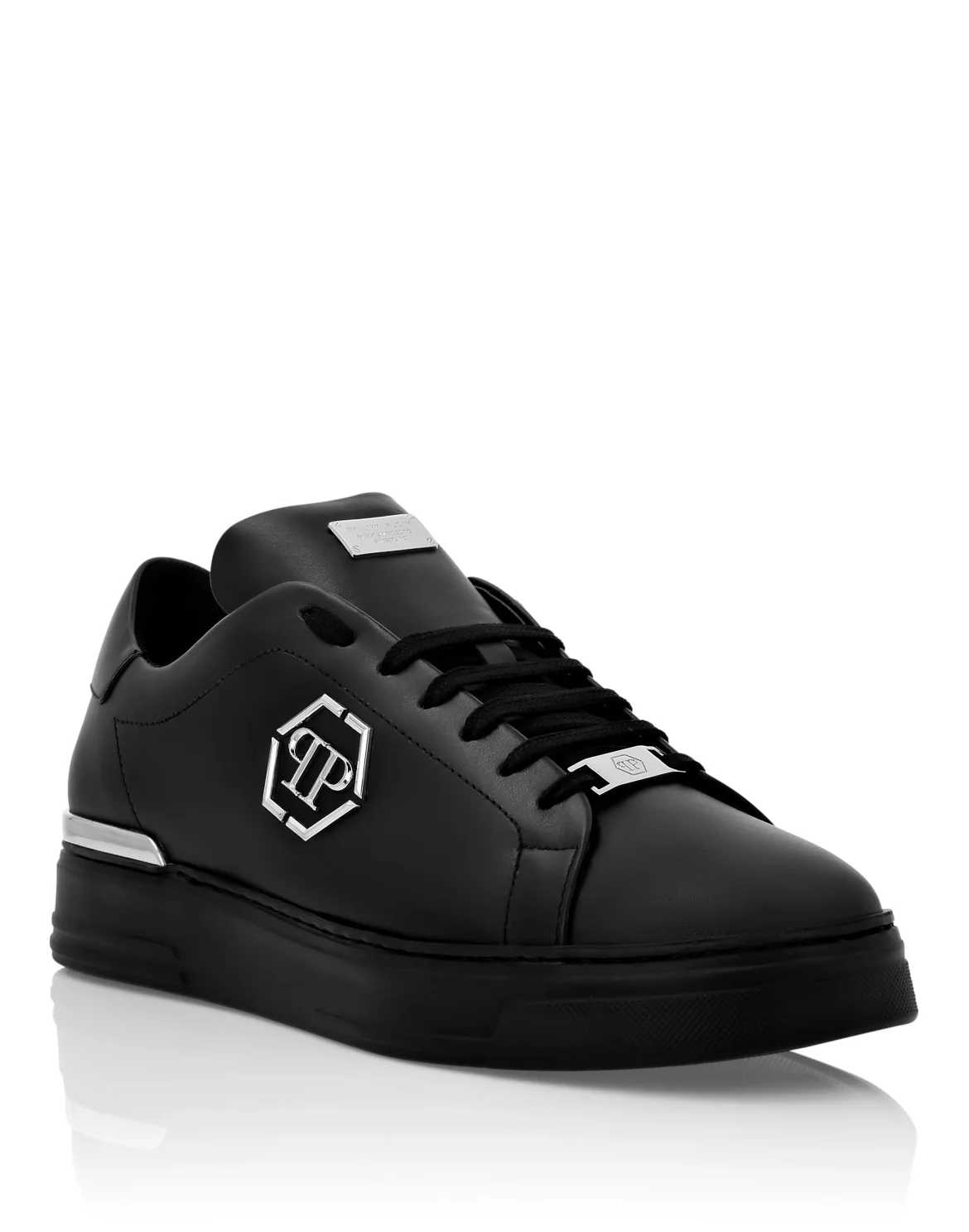 Leather Lo-Top Sneaker Hexagon, цвет: Черный