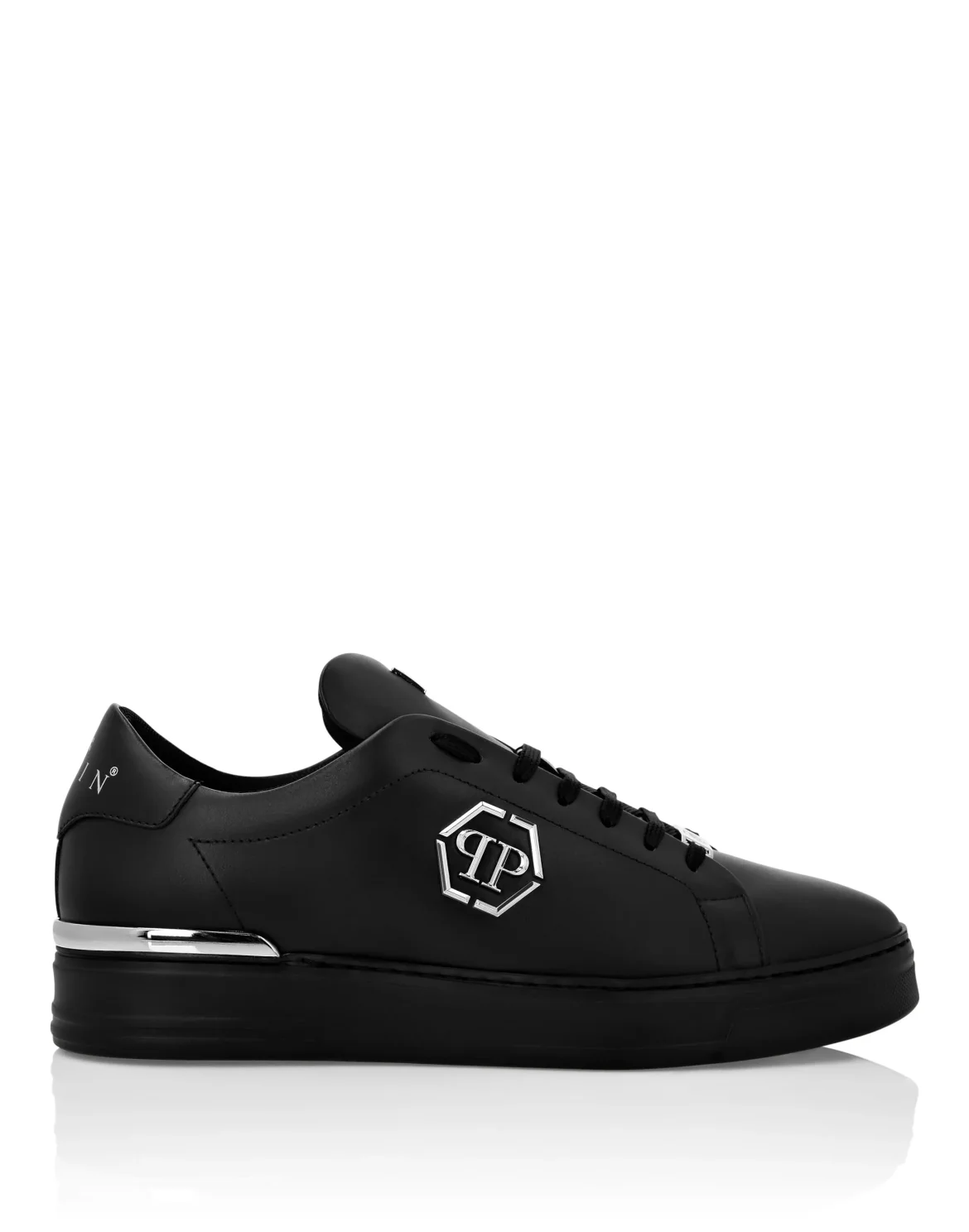 Leather Lo-Top Sneaker Hexagon, цвет: Черный