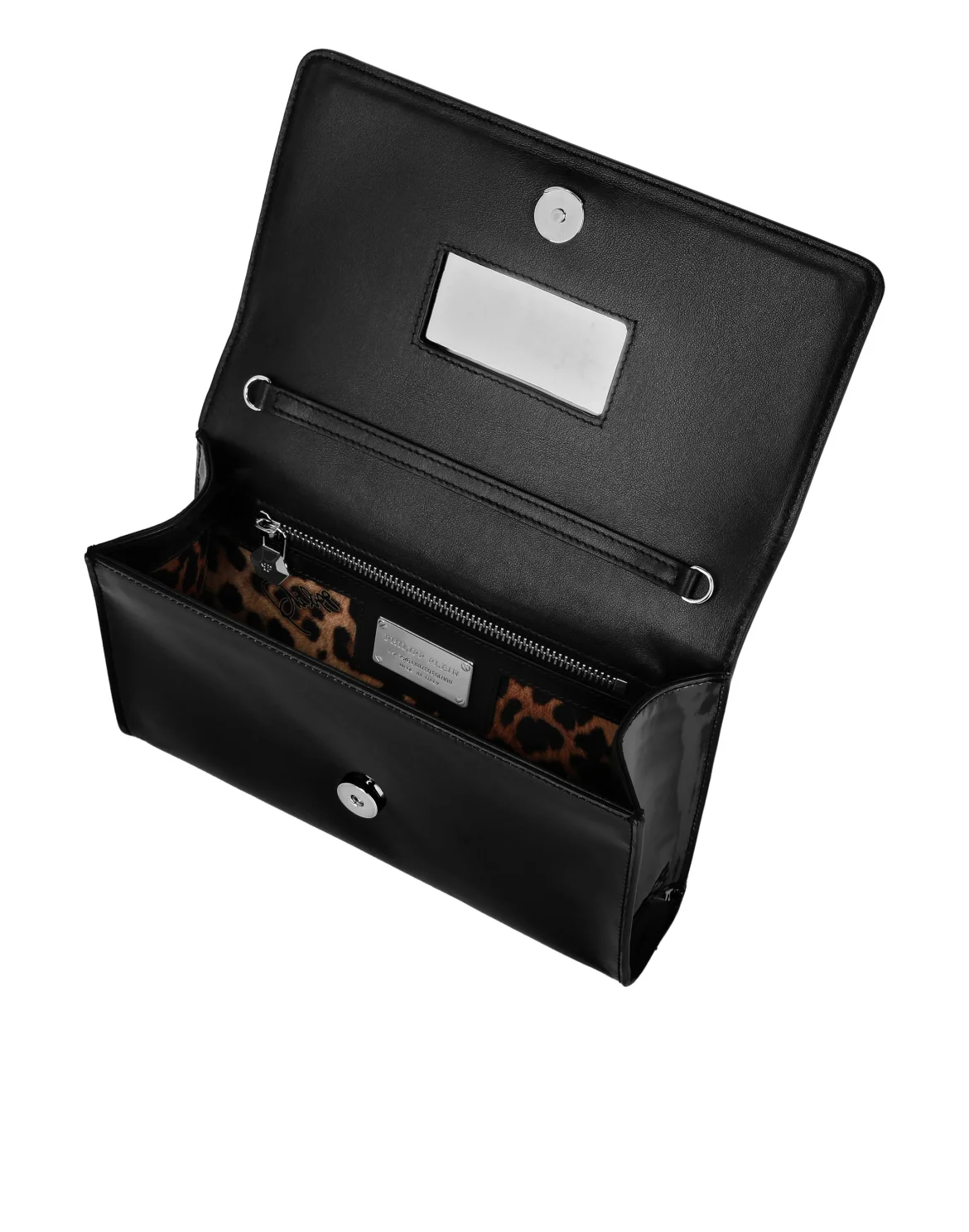 Patent Leather Shoulder Bag, цвет: Черный