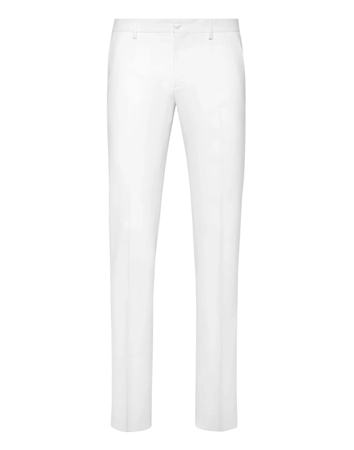Twill Wool Long Trousers Lord fit, цвет: Белый