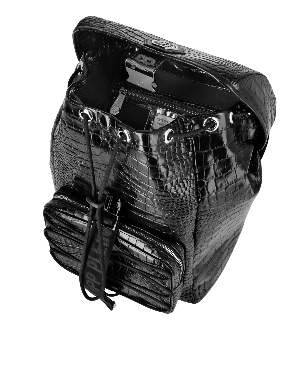 Crocco Printed Tote Backpack Monogram, цвет: Черный