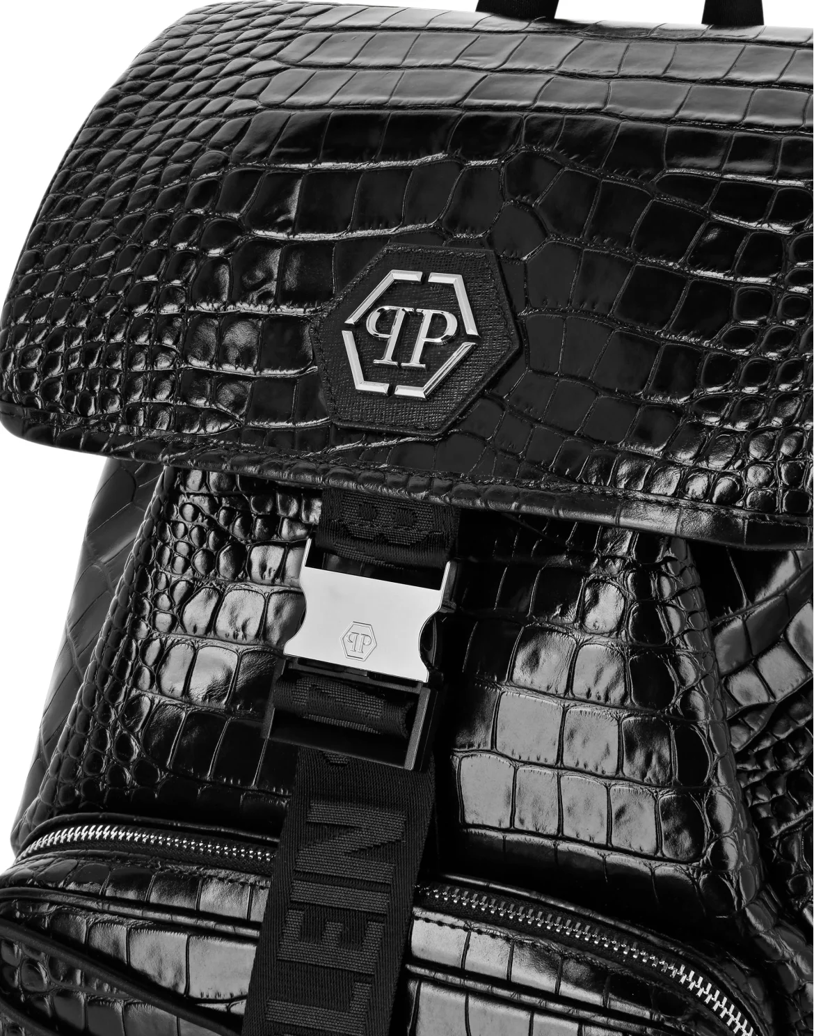 Crocco Printed Tote Backpack Monogram, цвет: Черный