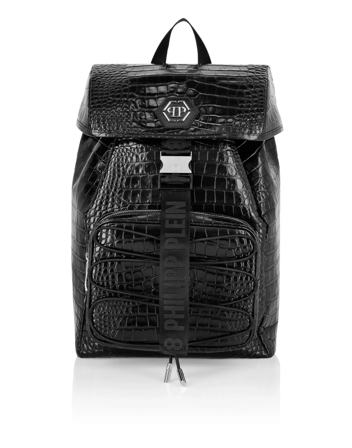 Crocco Printed Tote Backpack Monogram, цвет: Черный