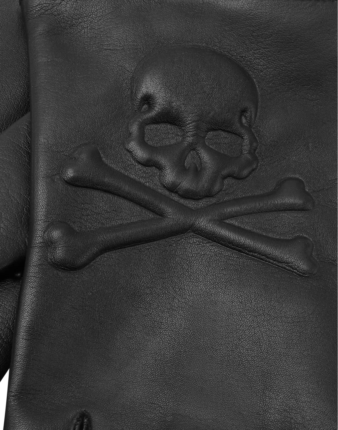 Nappa Mid-Gloves Skull&Bones, цвет: Черный