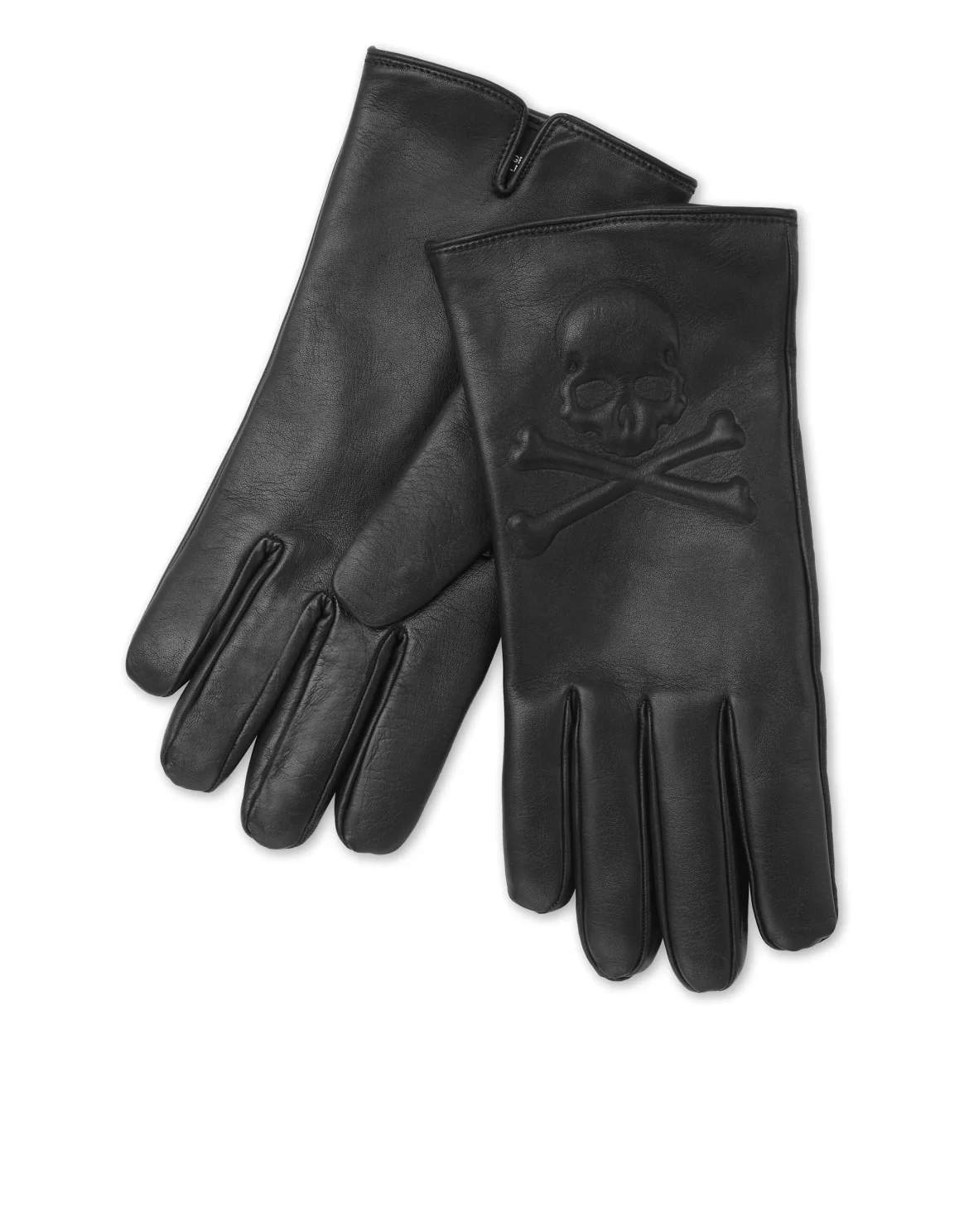 Nappa Mid-Gloves Skull&Bones, цвет: Черный