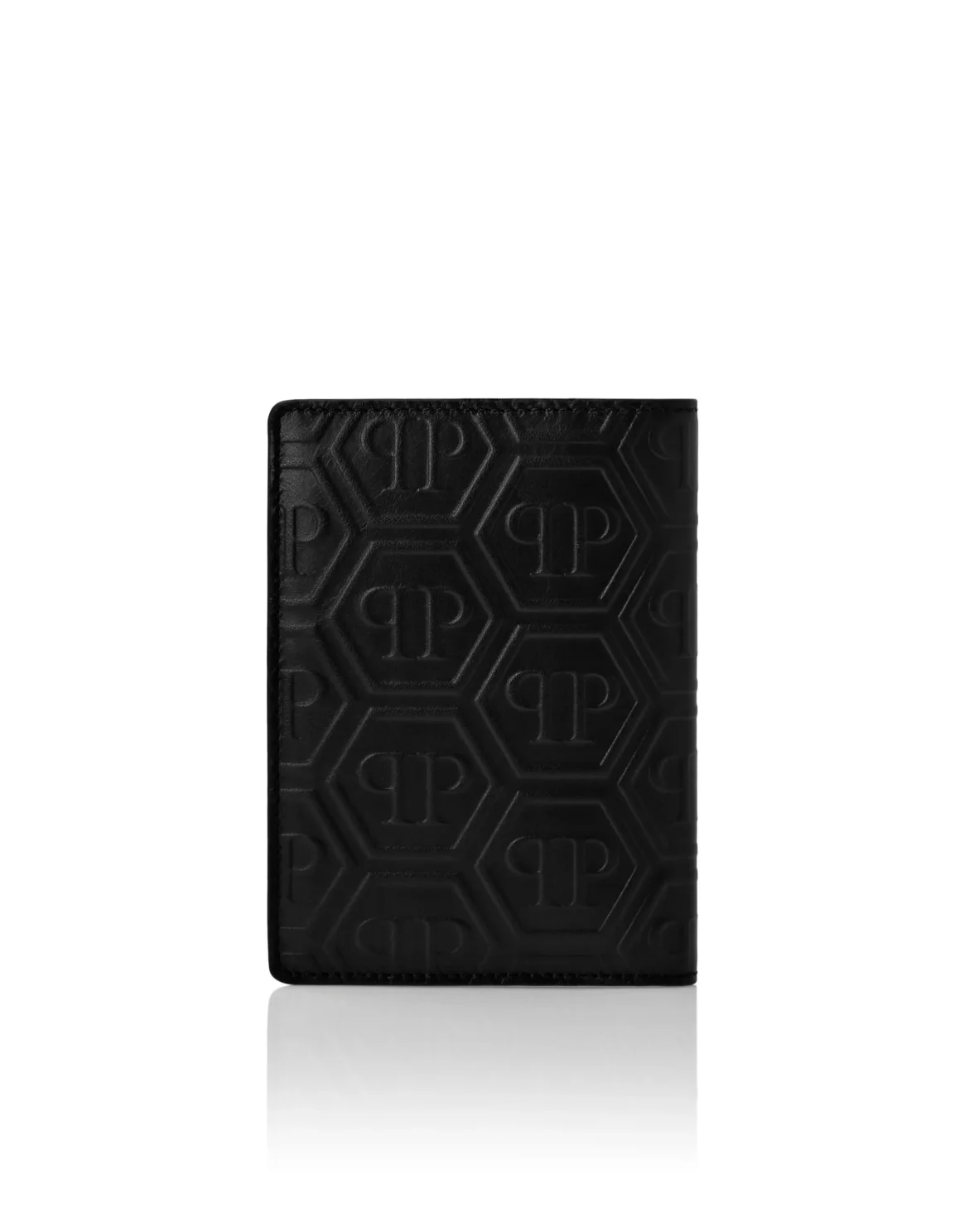Leather Passport Cover Monogram, цвет: Черный