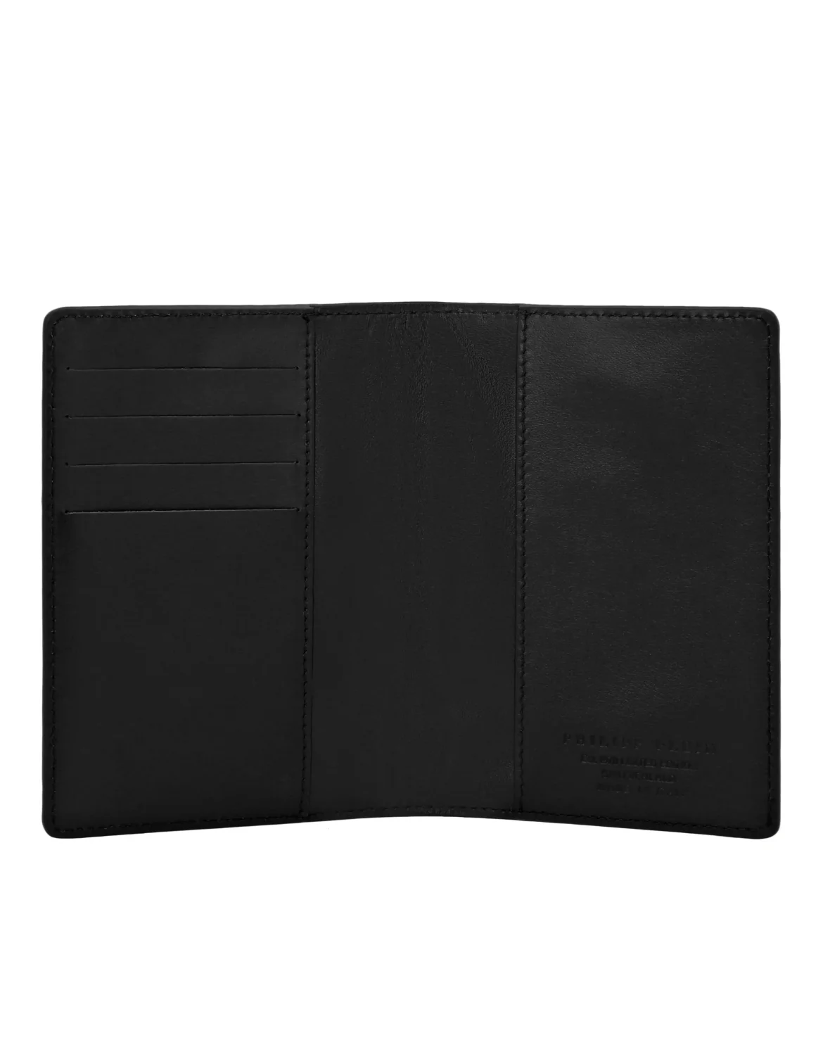 Leather Passport Cover Monogram, цвет: Черный
