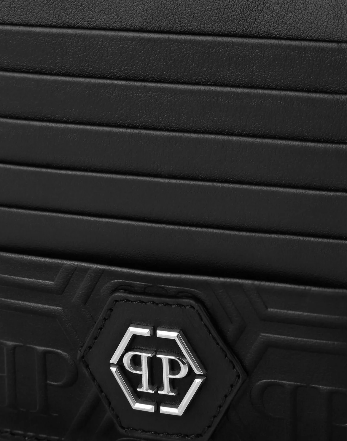 Leather Credit Cards Holder Monogram, цвет: Черный