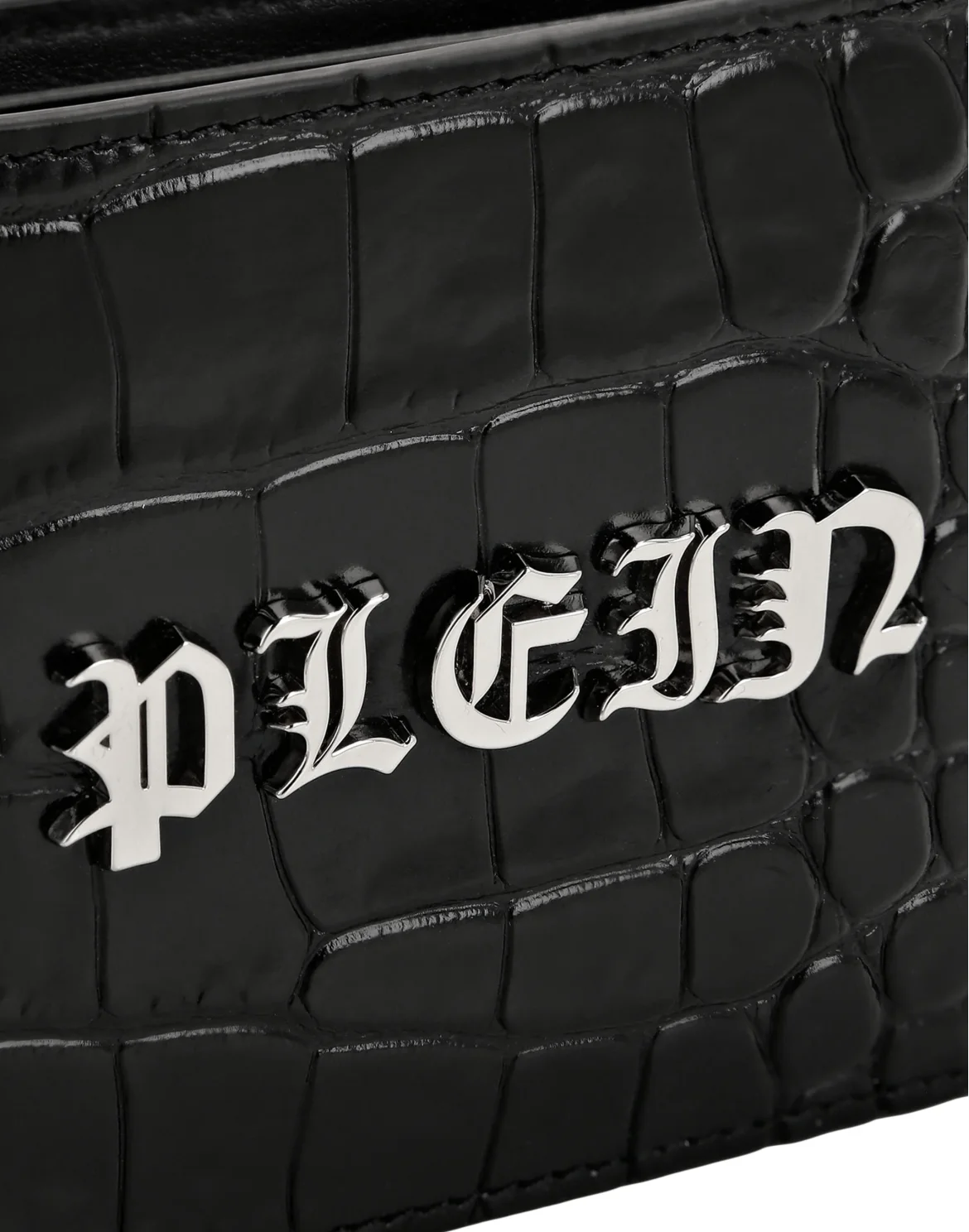 Crocco Printed Leather French Wallet Gothic Plein, цвет: Черный