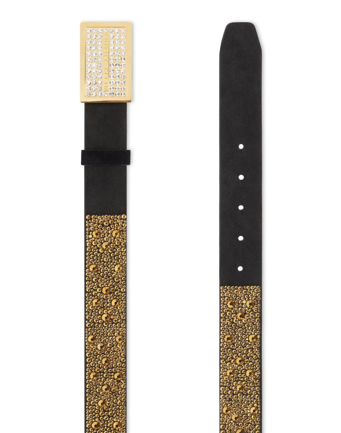 Leopard Leather Belt, цвет: Черный