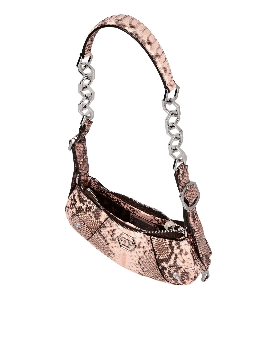Real Python Shoulder Bag, цвет: Розовый