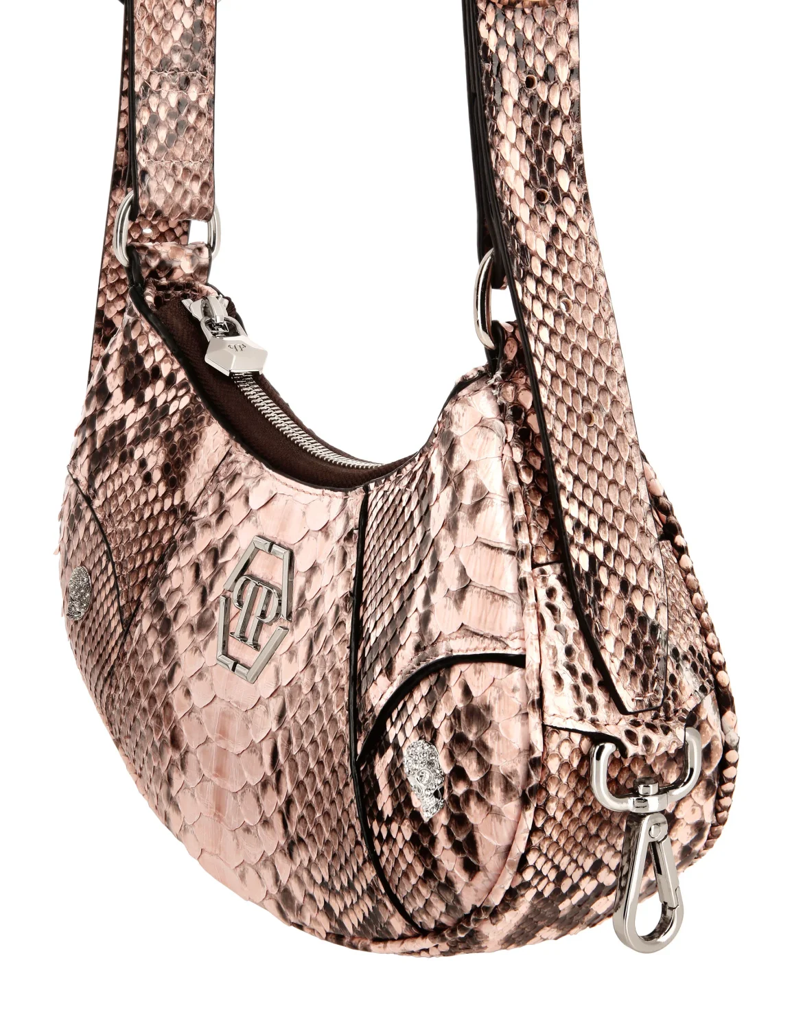 Real Python Shoulder Bag, цвет: Розовый