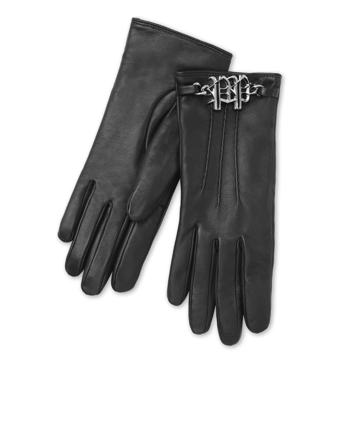 Nappa Mid-Gloves Gothic Plein, цвет: Черный