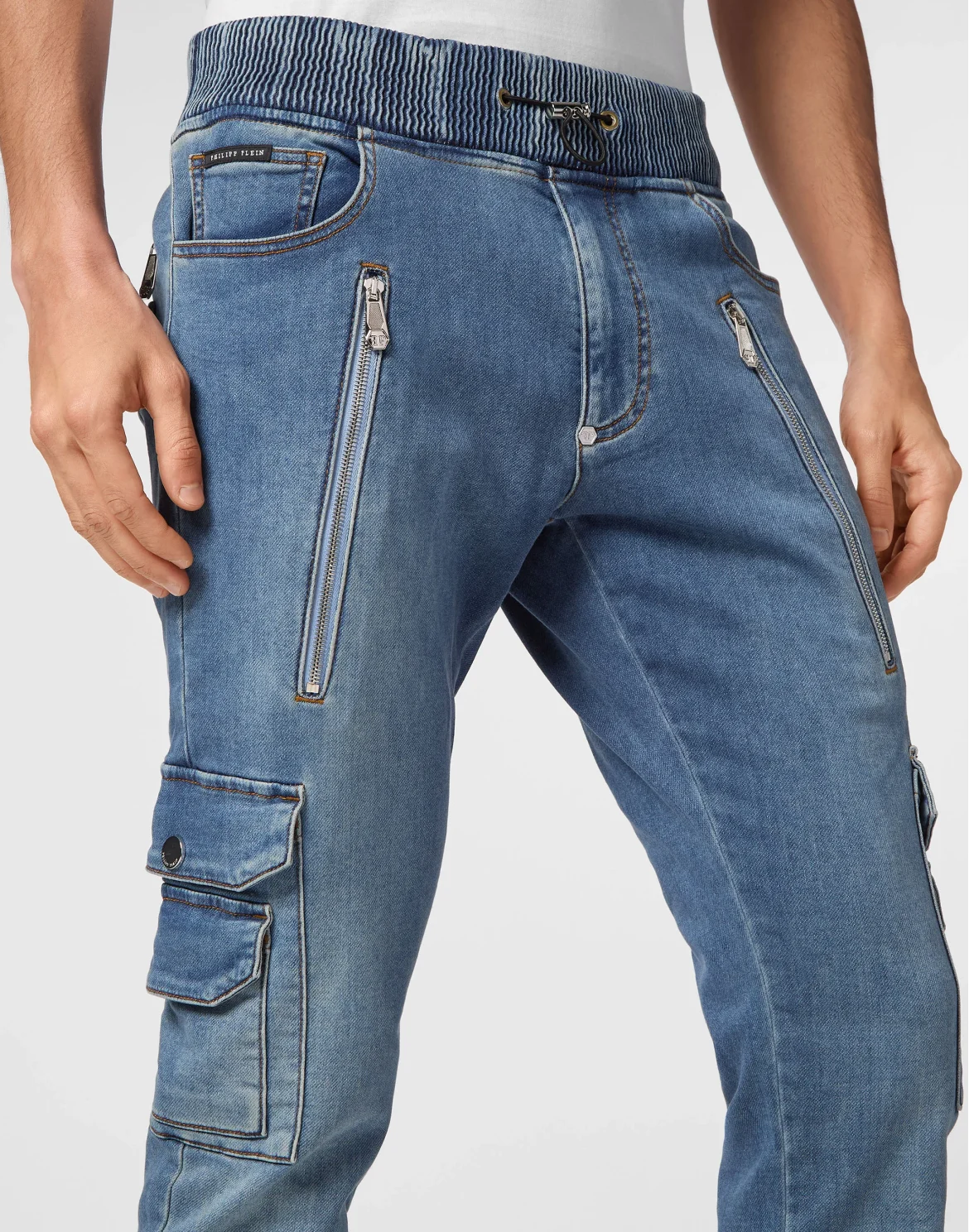 Denim Cargo Trousers, цвет: Голубой