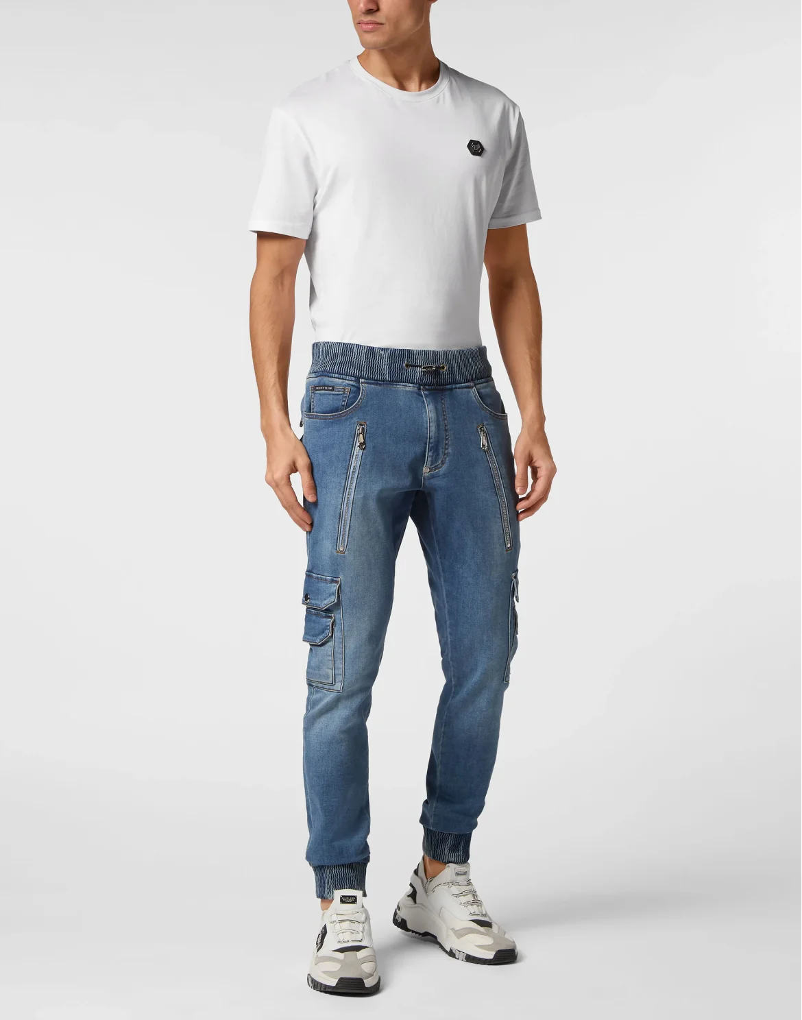Denim Cargo Trousers, цвет: Голубой