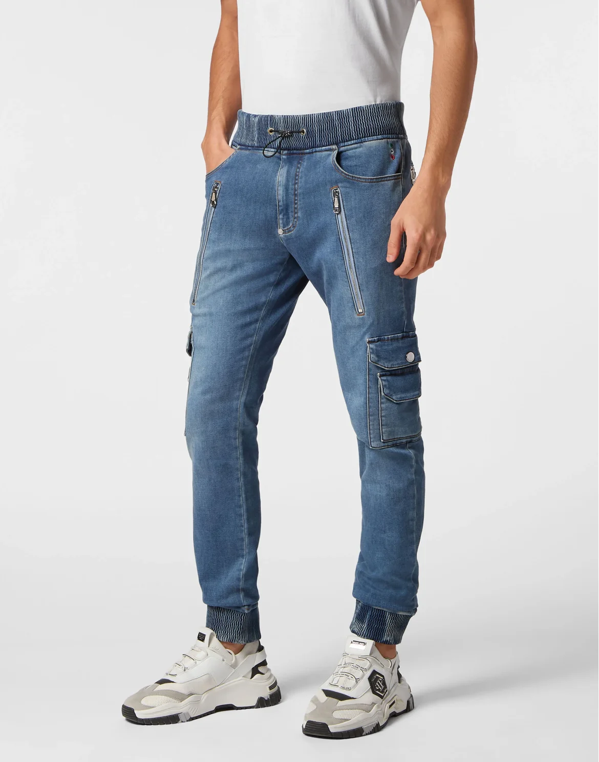 Denim Cargo Trousers, цвет: Голубой