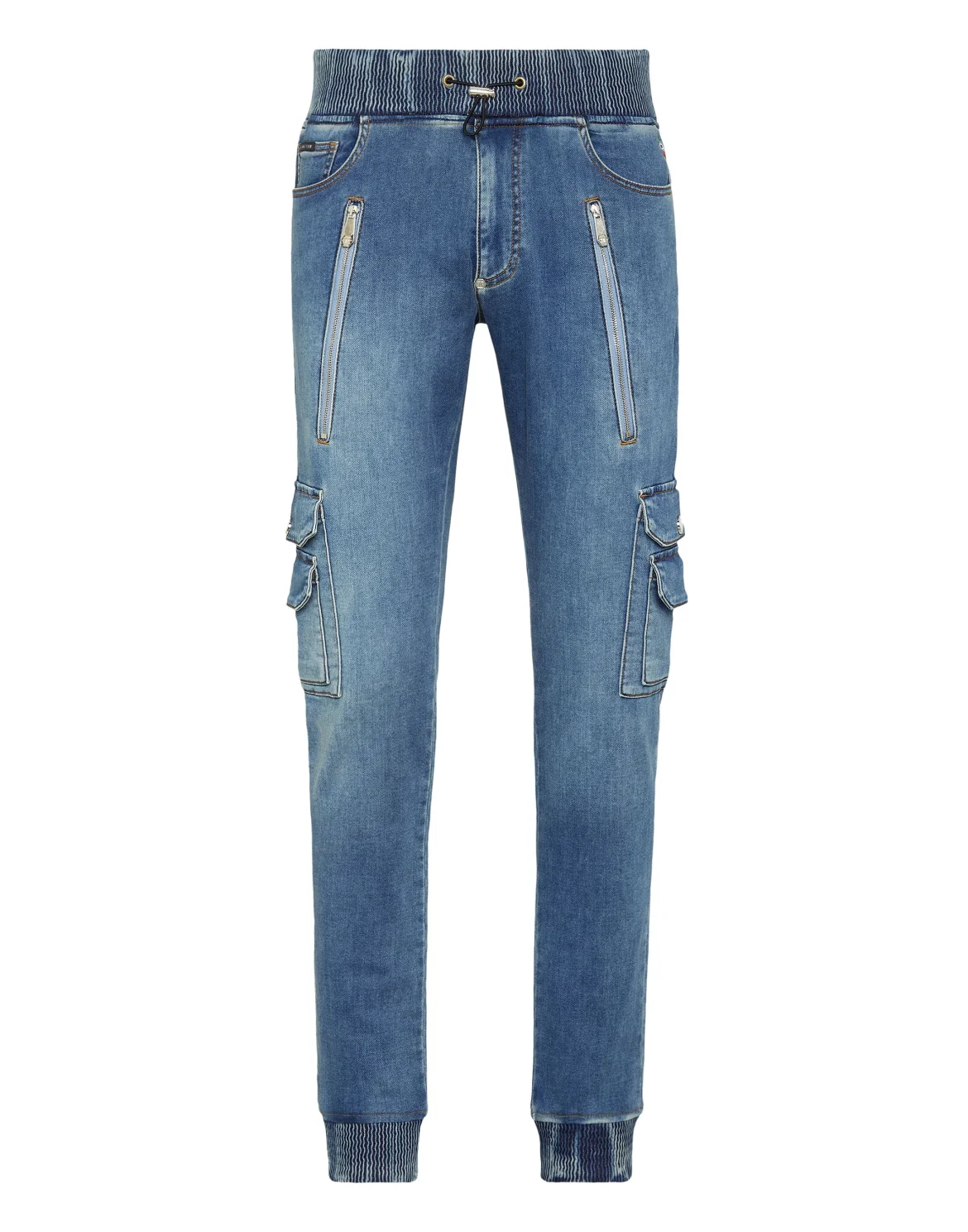Denim Cargo Trousers, цвет: Голубой