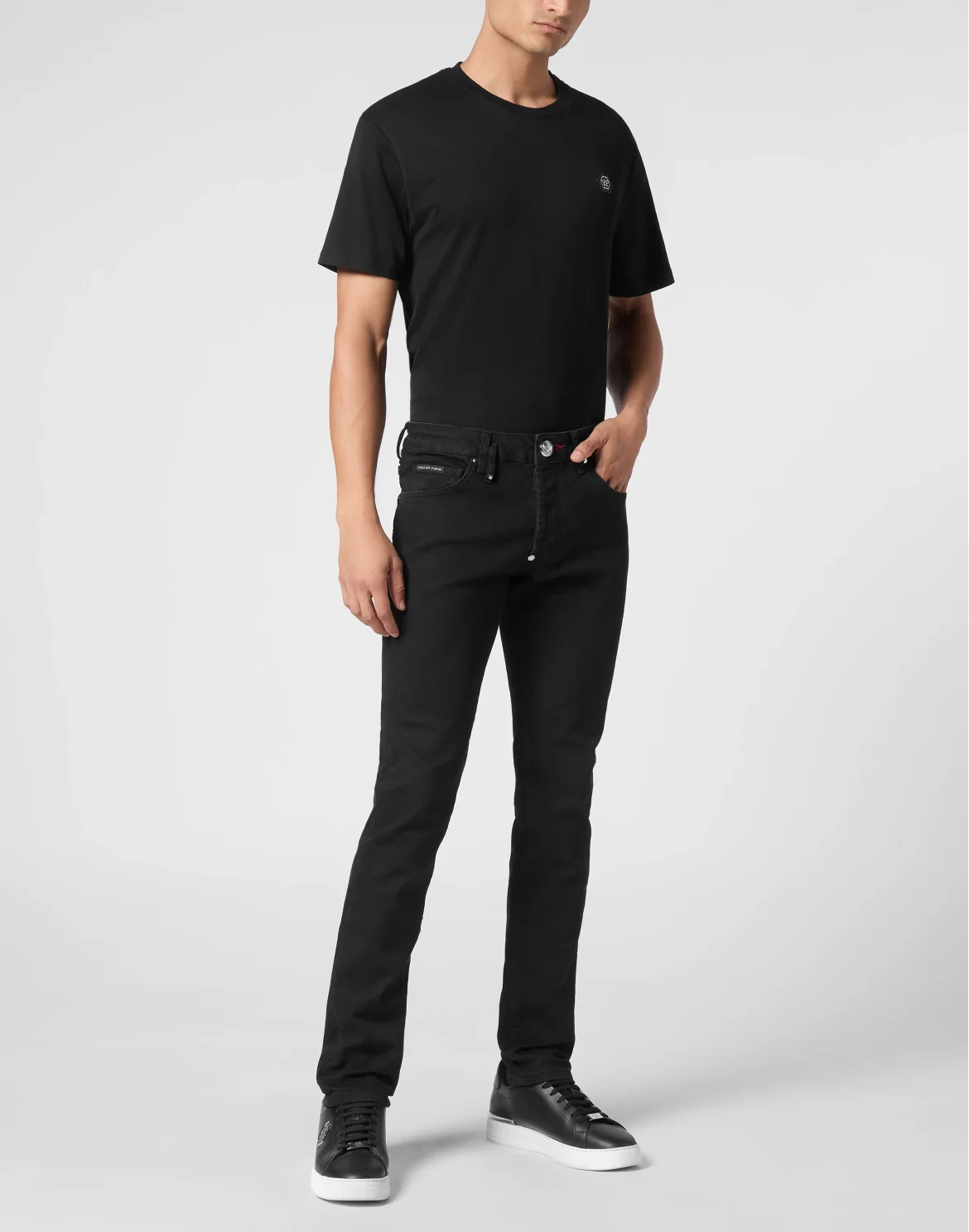 Denim Super Basic Straight Trousers, цвет: Черный