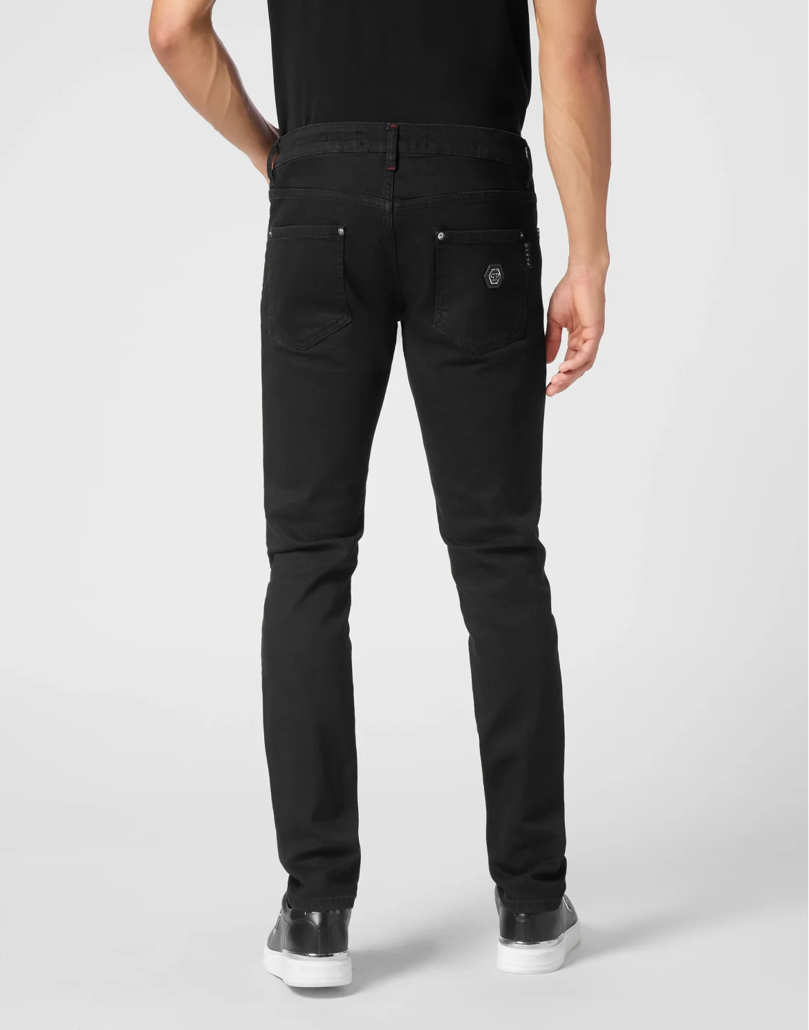 Denim Super Basic Straight Trousers, цвет: Черный