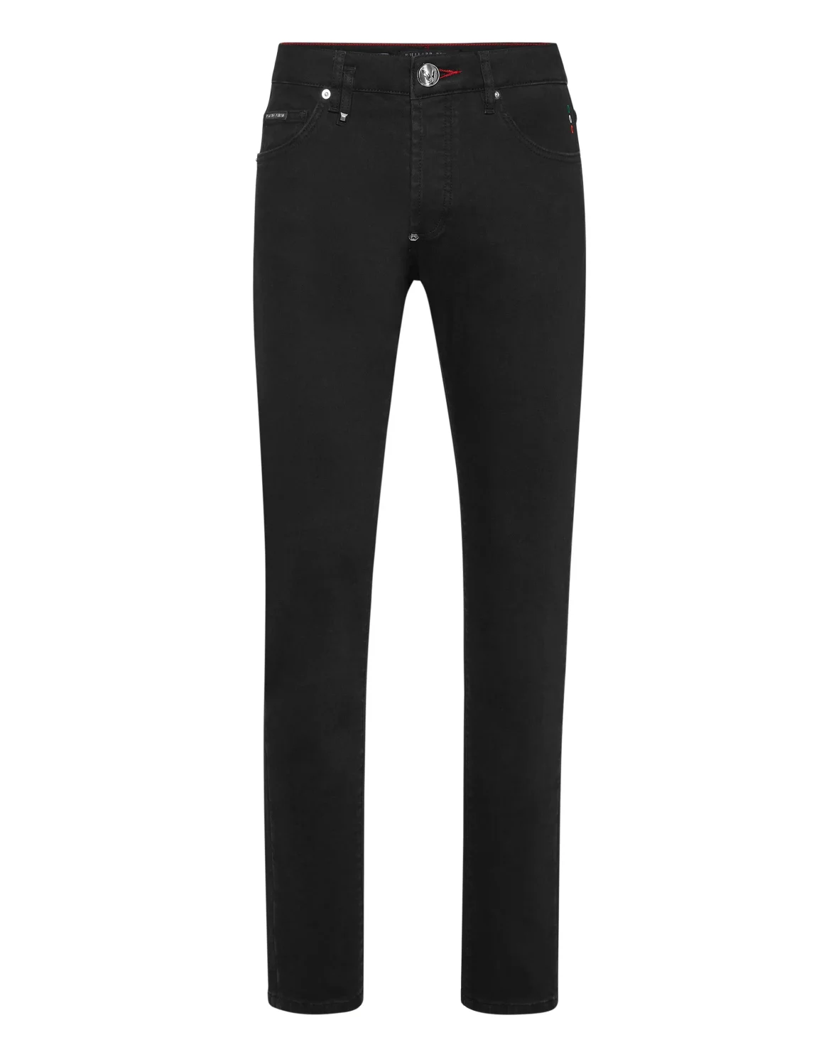 Denim Super Basic Straight Trousers, цвет: Черный