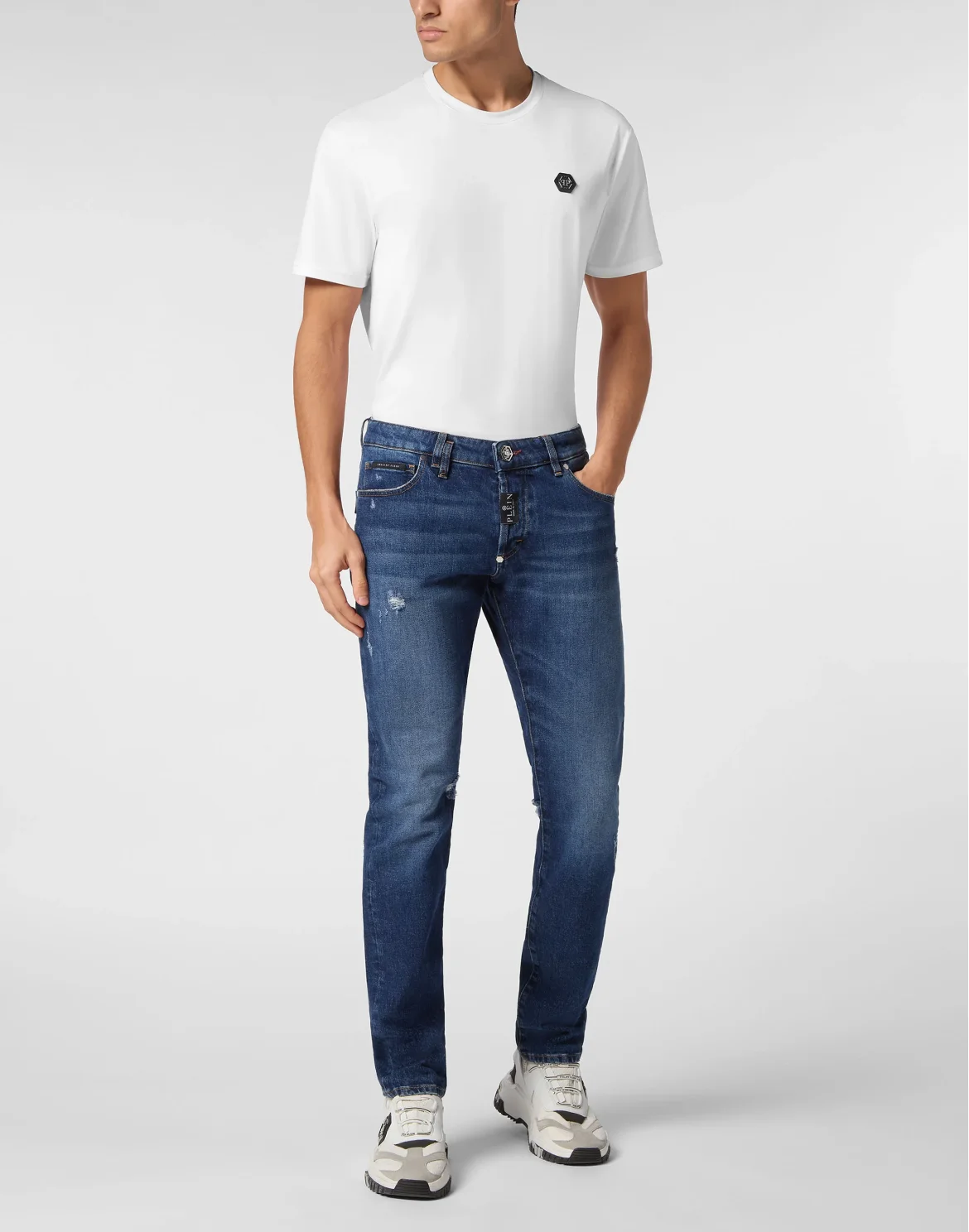 Denim Skinny Trousers, цвет: Синий