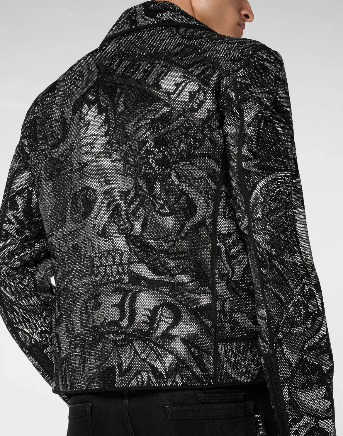 Suede Biker Jacket Tattoo, цвет: Черный