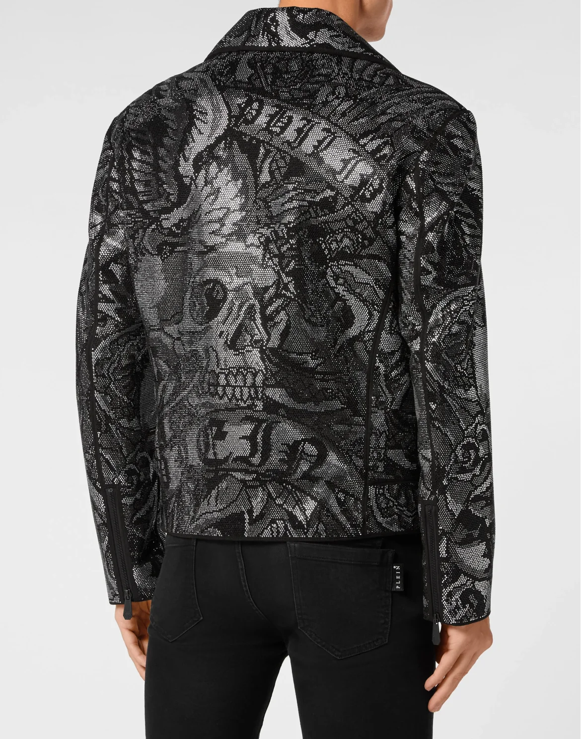 Suede Biker Jacket Tattoo, цвет: Черный