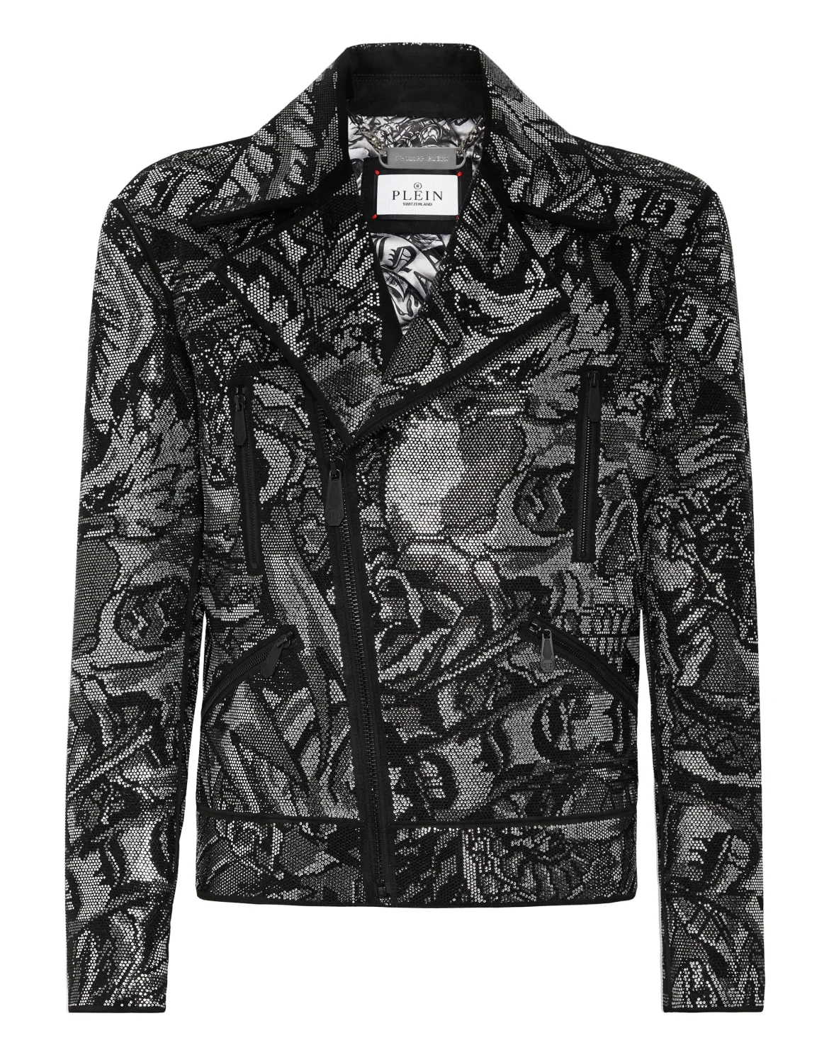 Suede Biker Jacket Tattoo, цвет: Черный