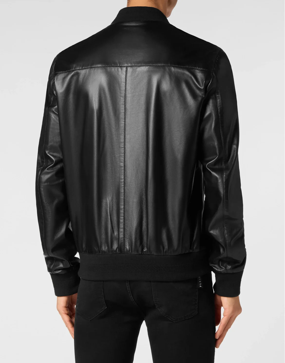 Leather Bomber, цвет: Черный