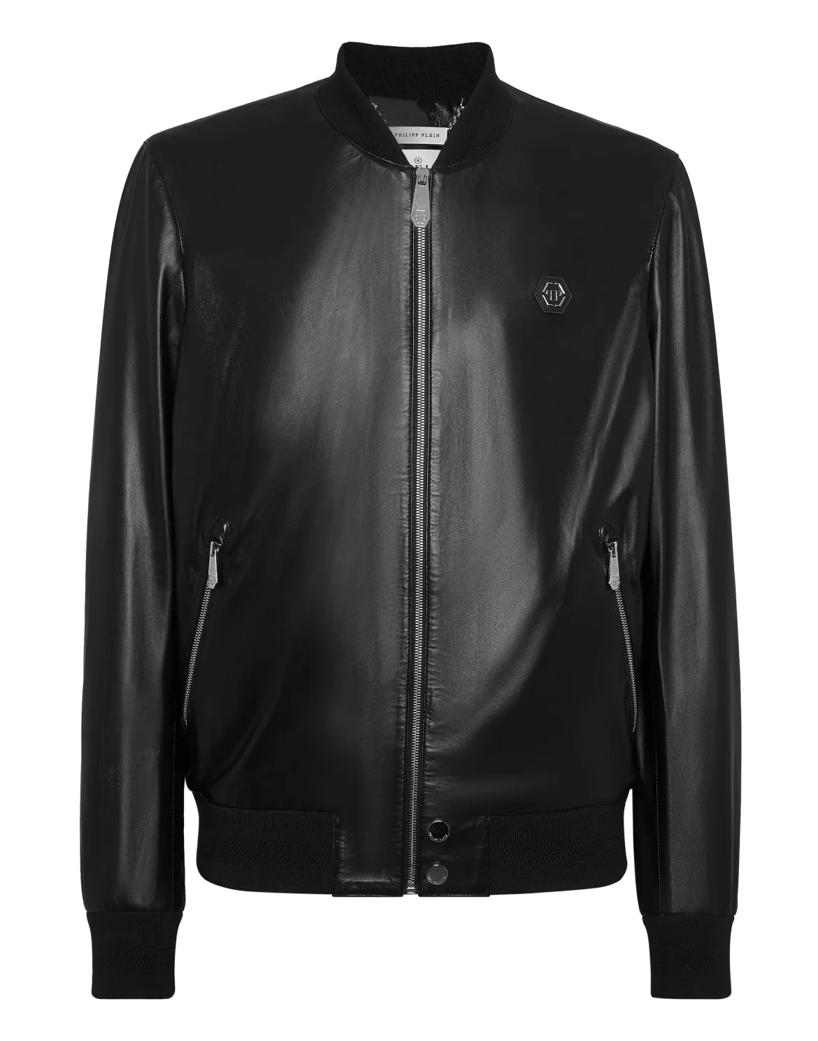 Leather Bomber, цвет: Черный