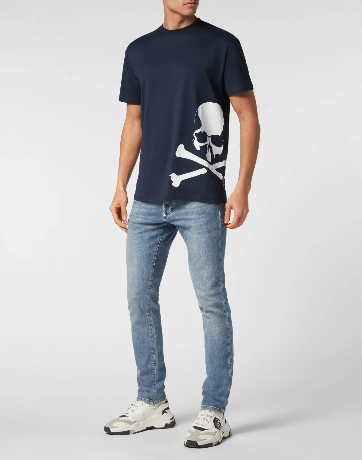 T-shirt Round Neck SS Skull&Bones, цвет: Синий