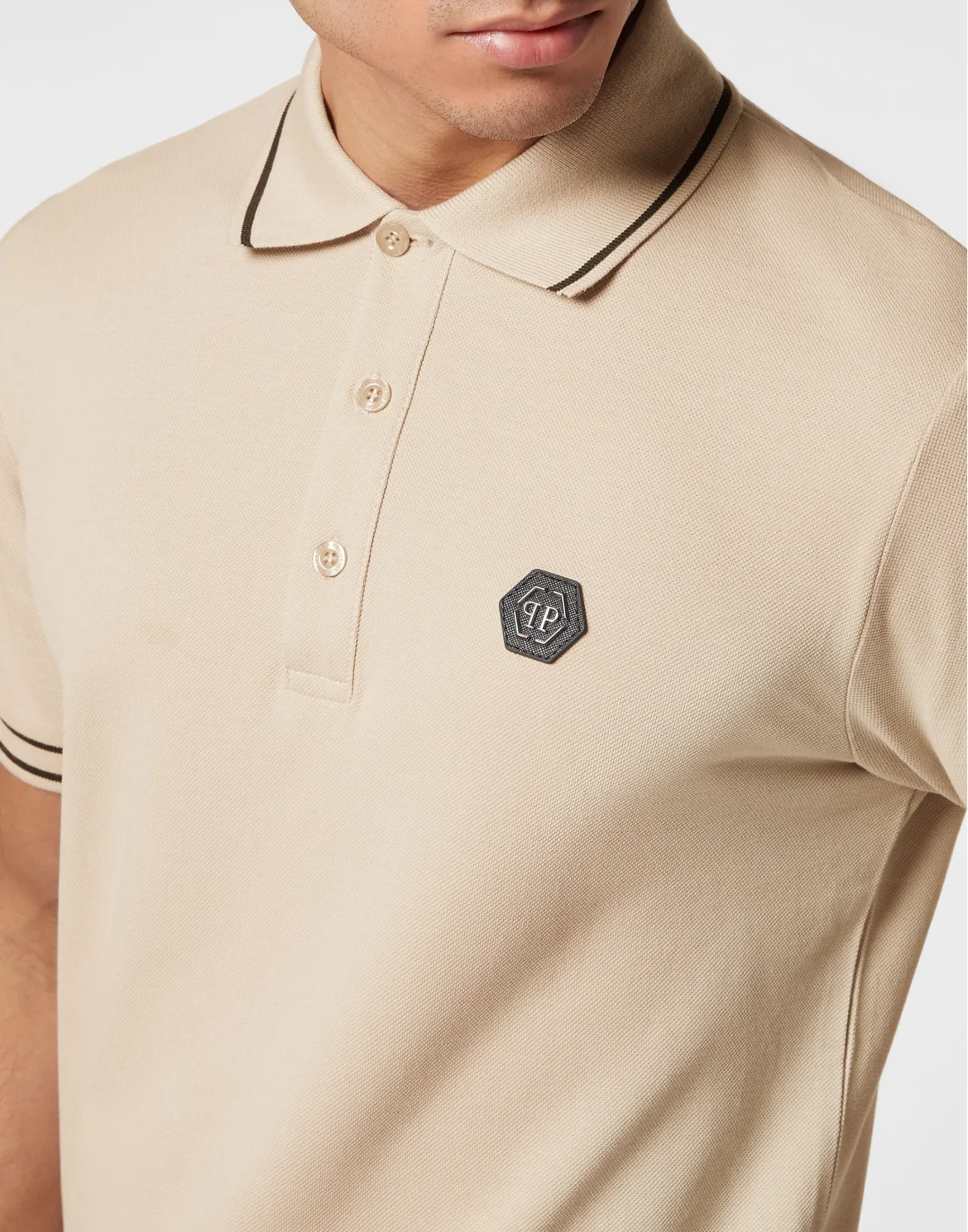 Polo shirt SS, цвет: Бежевый