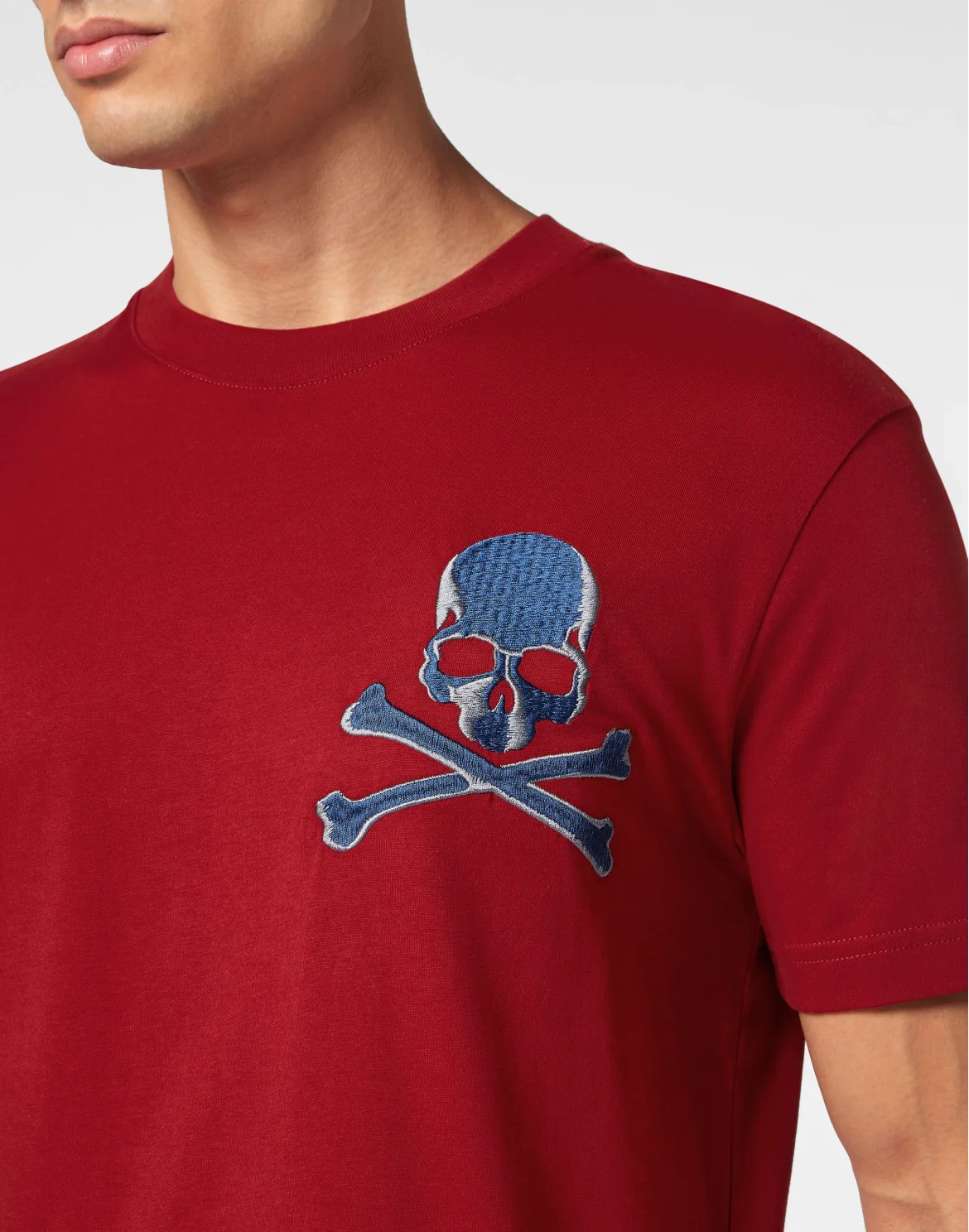 T-shirt Round Neck SS Skull&Bones, цвет: Красный
