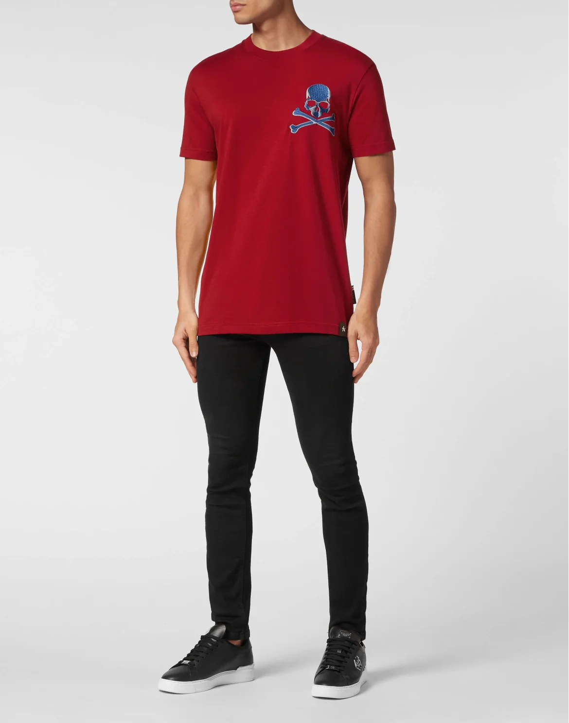 T-shirt Round Neck SS Skull&Bones, цвет: Красный