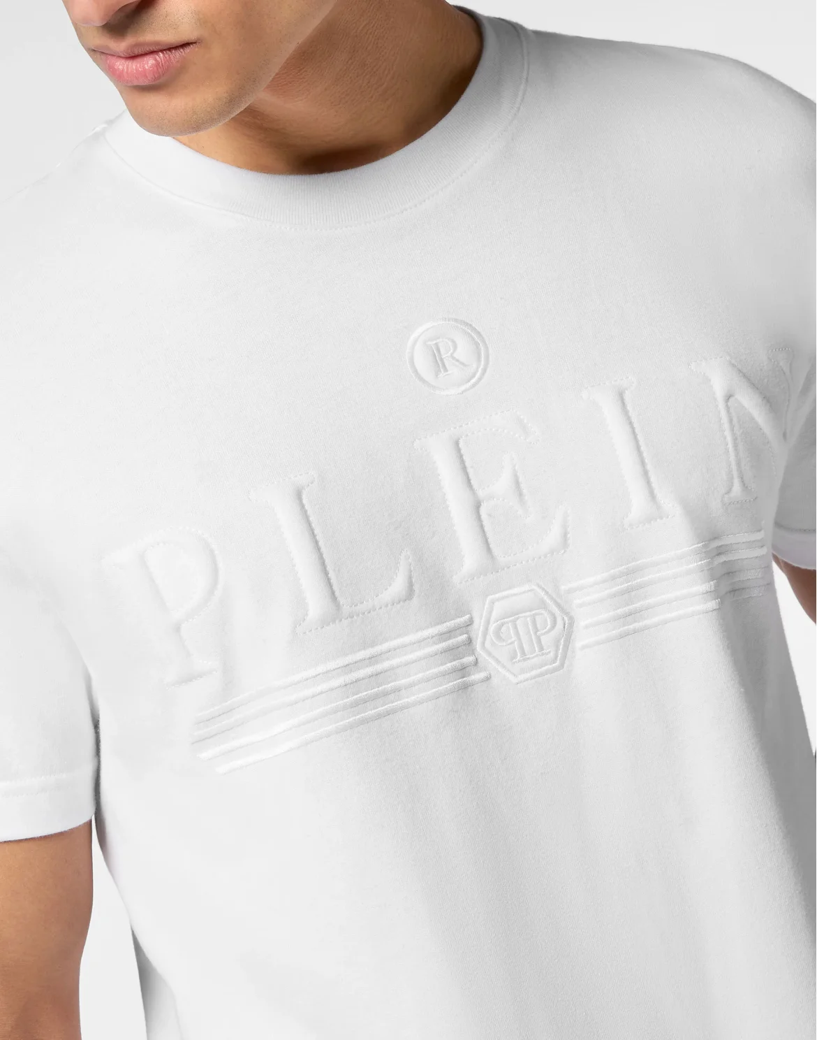 T-shirt Round Neck SS Gothic Plein, цвет: Белый