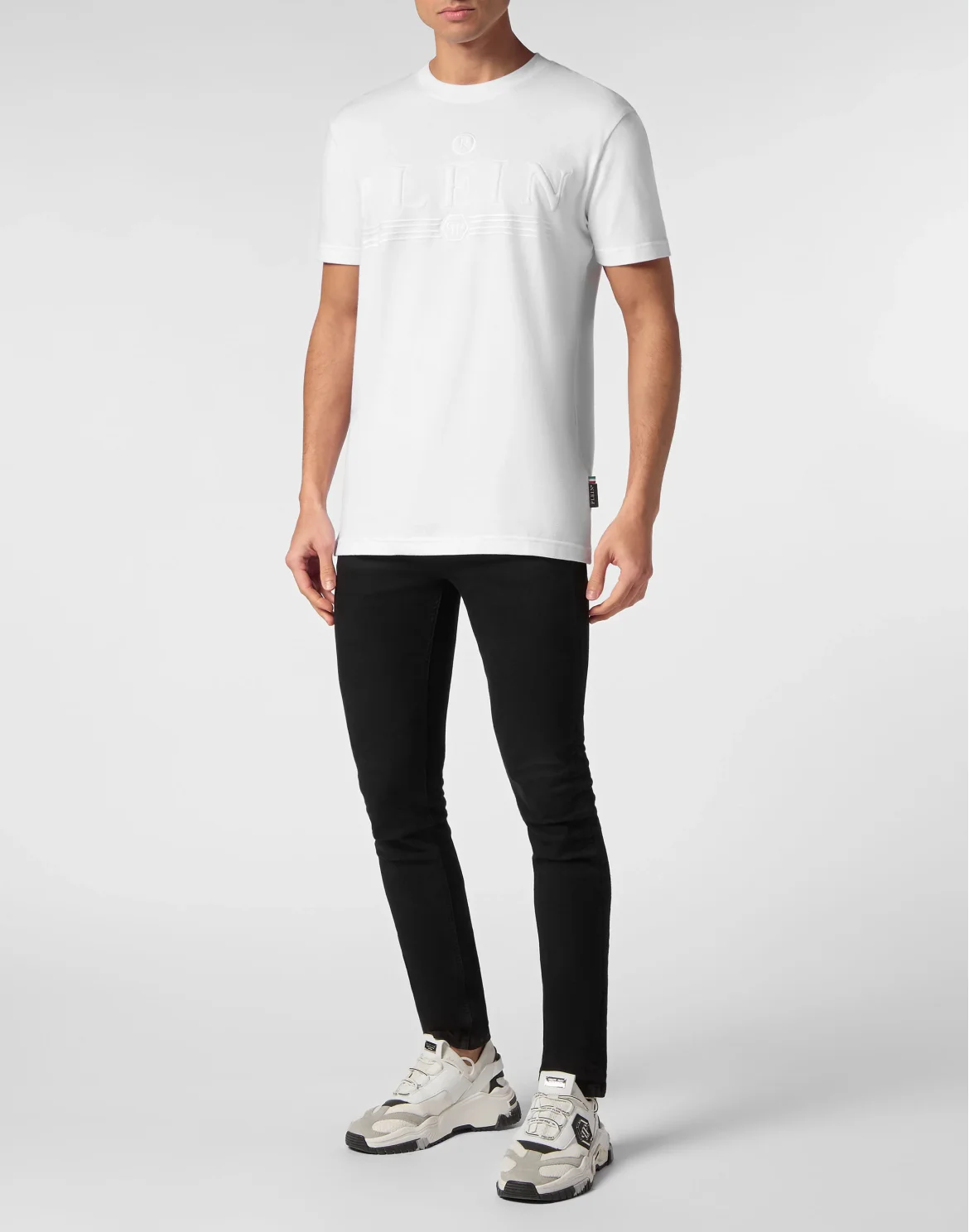 T-shirt Round Neck SS Gothic Plein, цвет: Белый