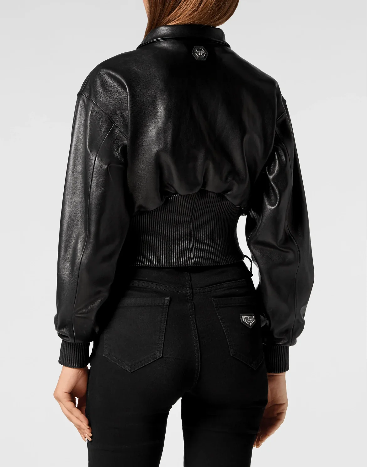 Leather Basic Bomber, цвет: Черный
