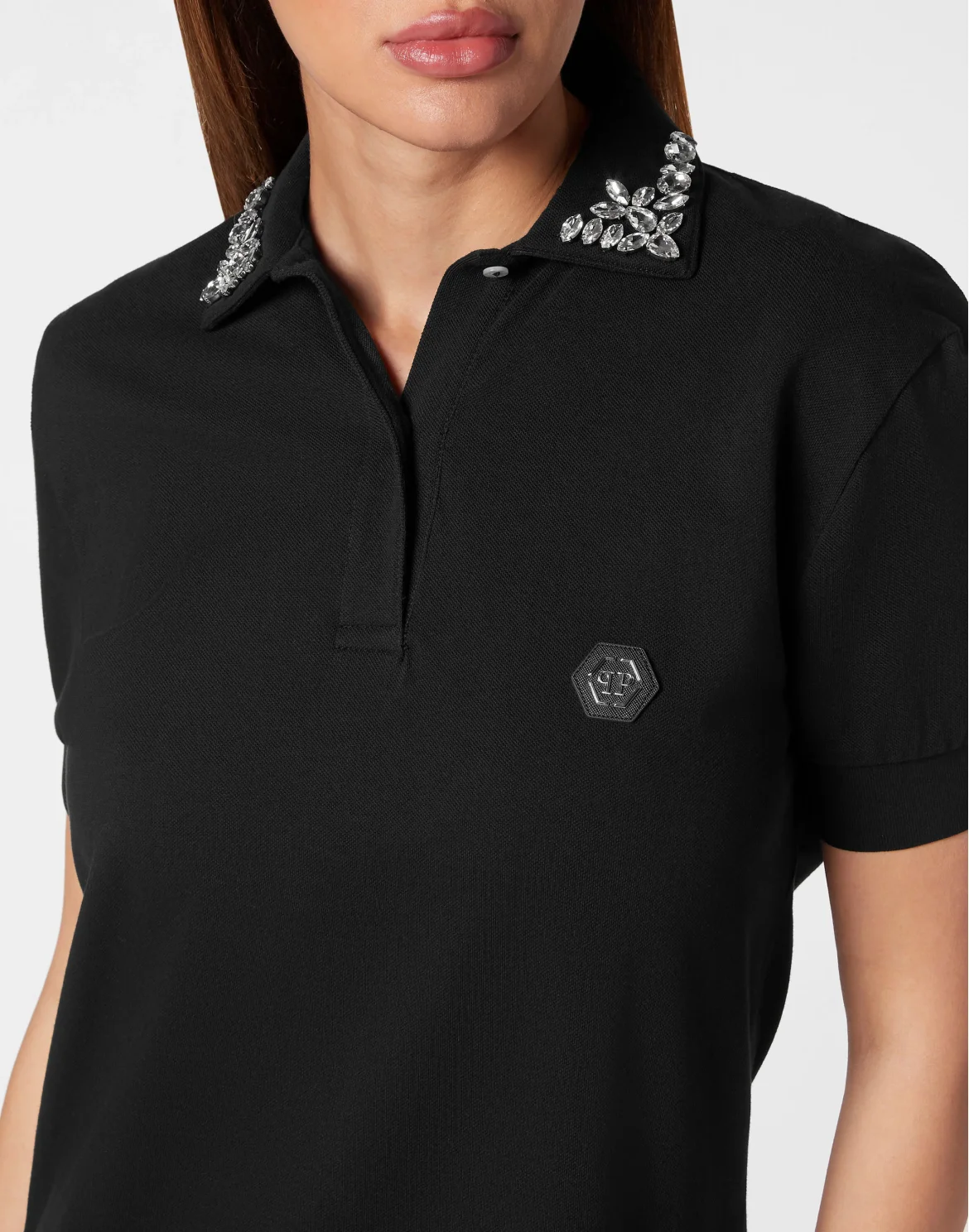 Polo T-shirt Dress Gothic Plein, цвет: Черный