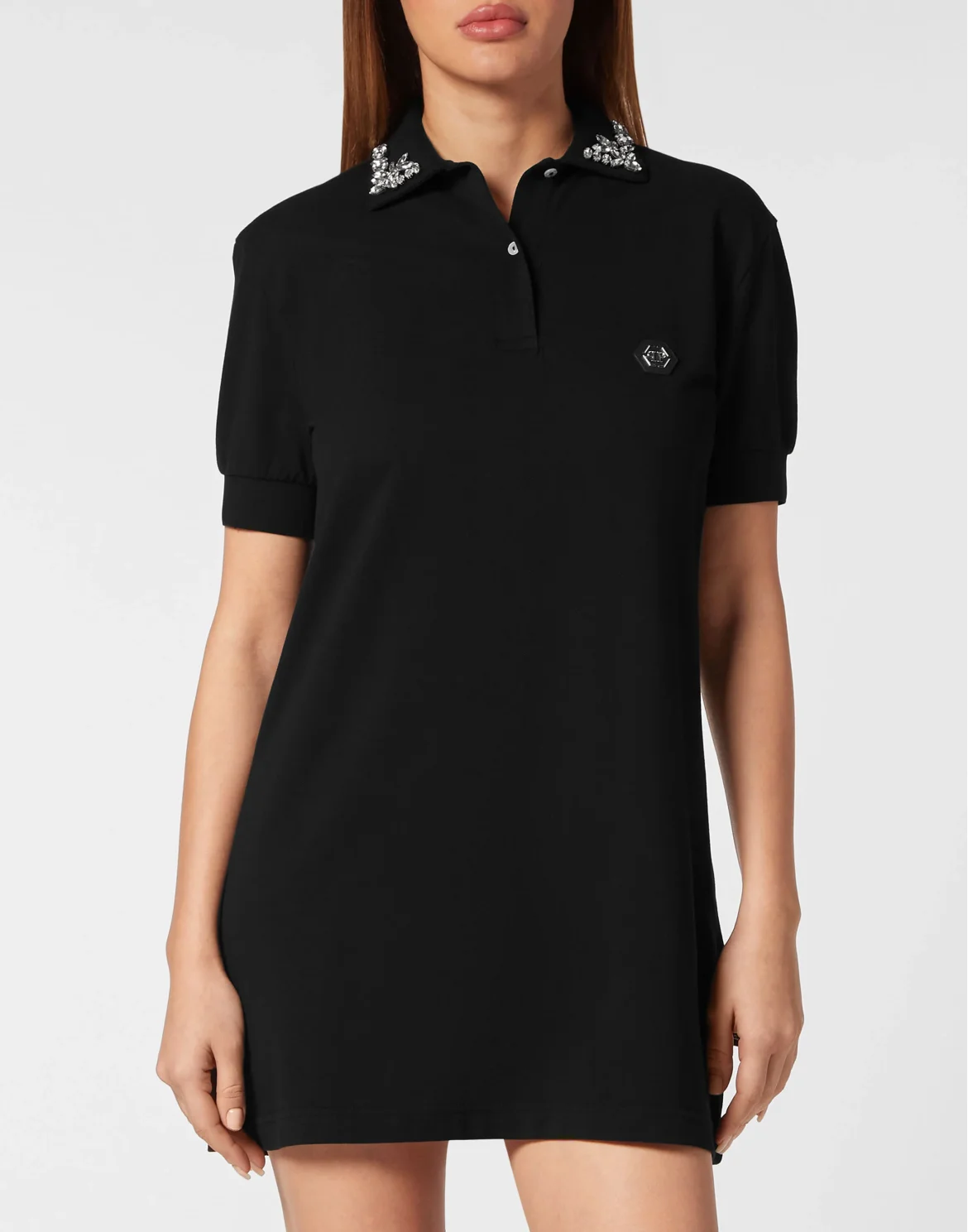 Polo T-shirt Dress Gothic Plein, цвет: Черный